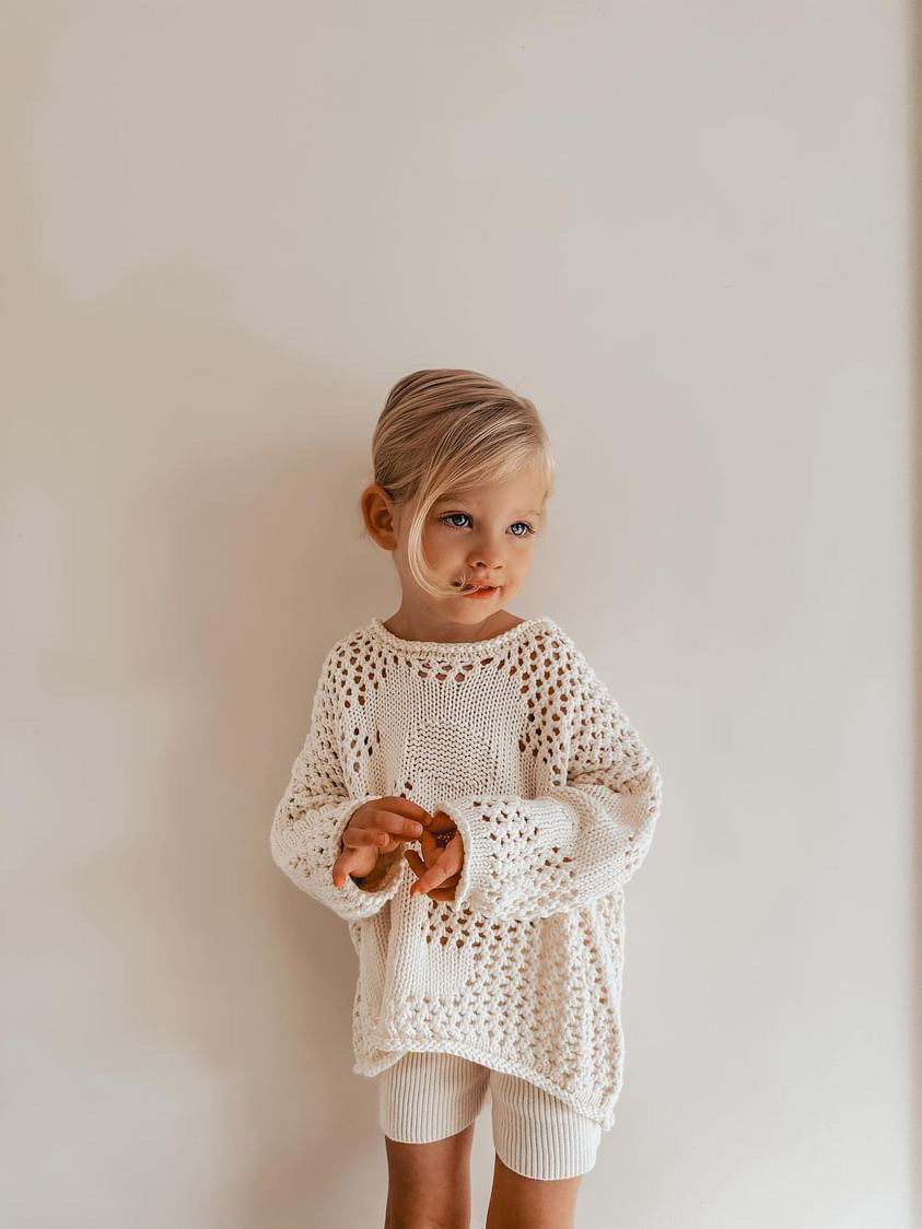 Crochet Pullover | Natural