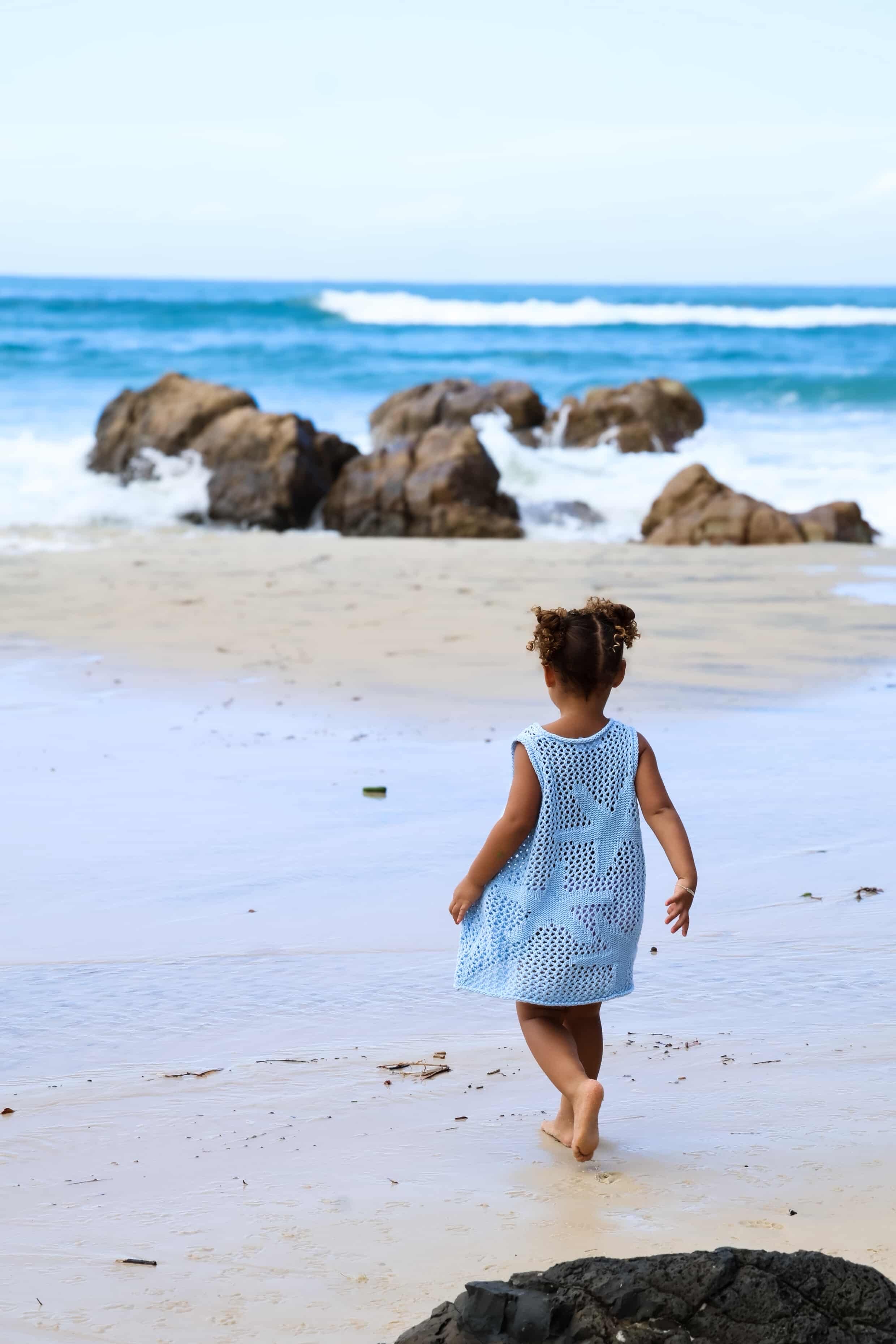 Crochet Sea-Star Dress | Sky
