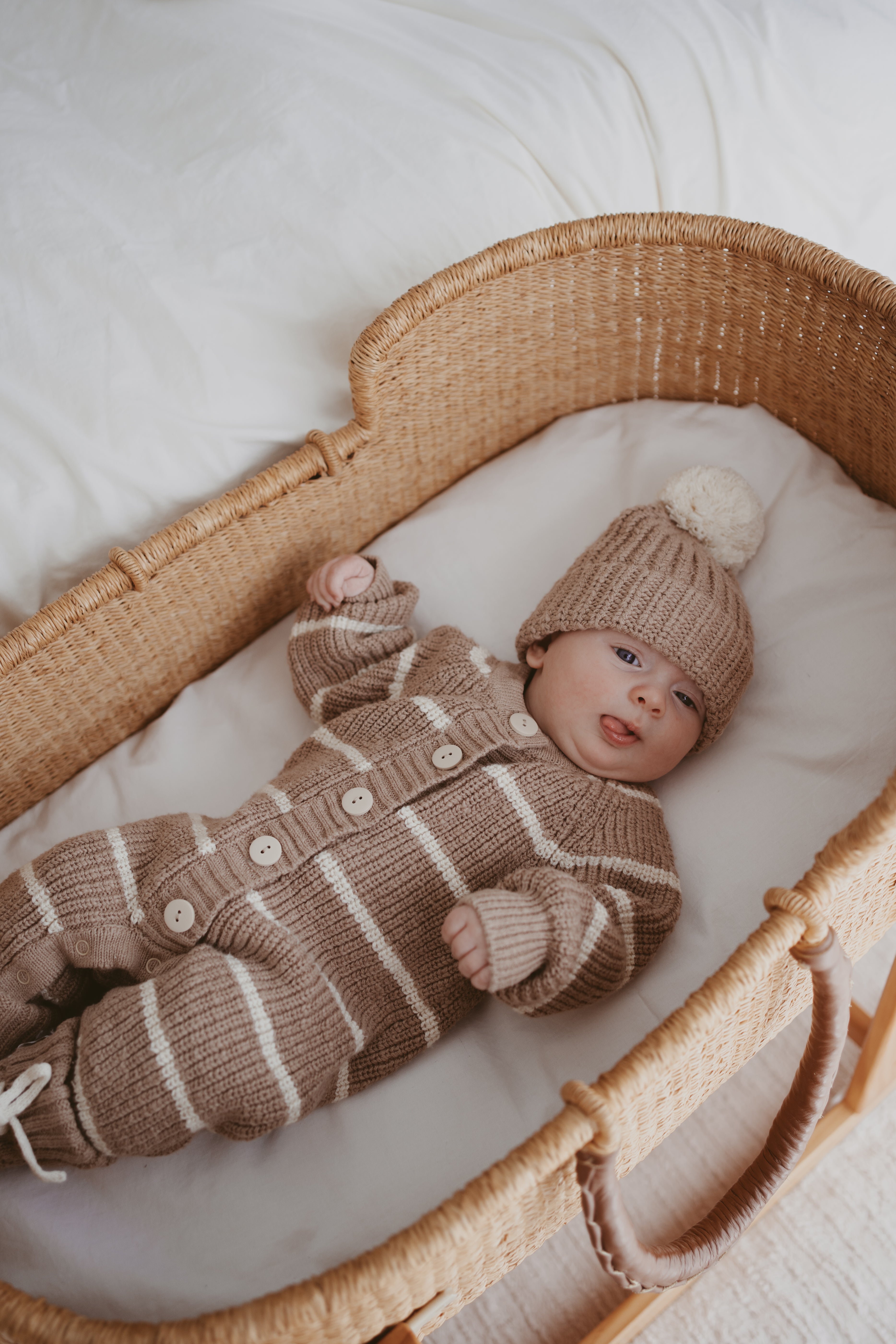 Bodysuit | Cedarwood/Shell stripe