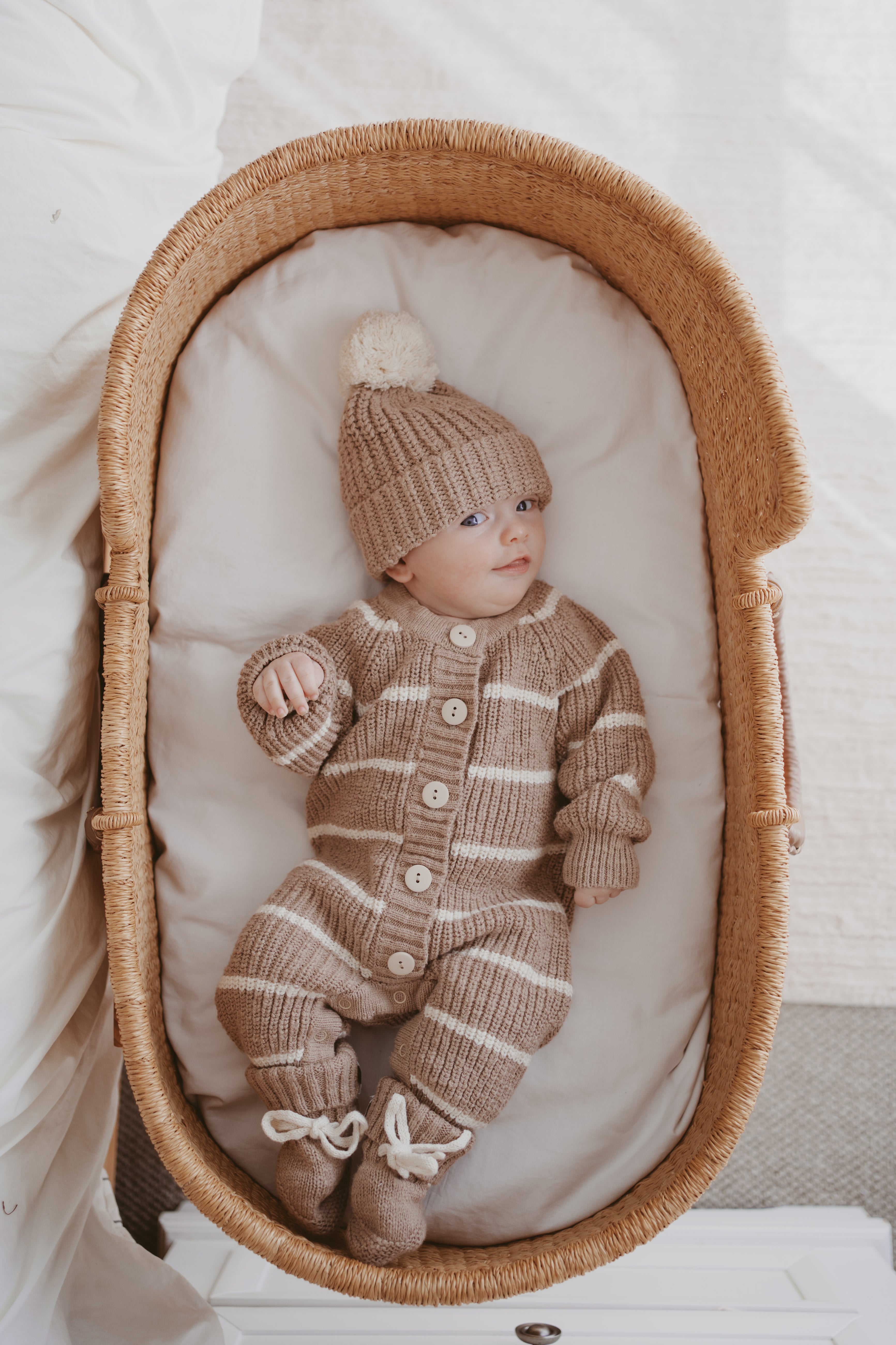 Bodysuit | Cedarwood/Shell stripe