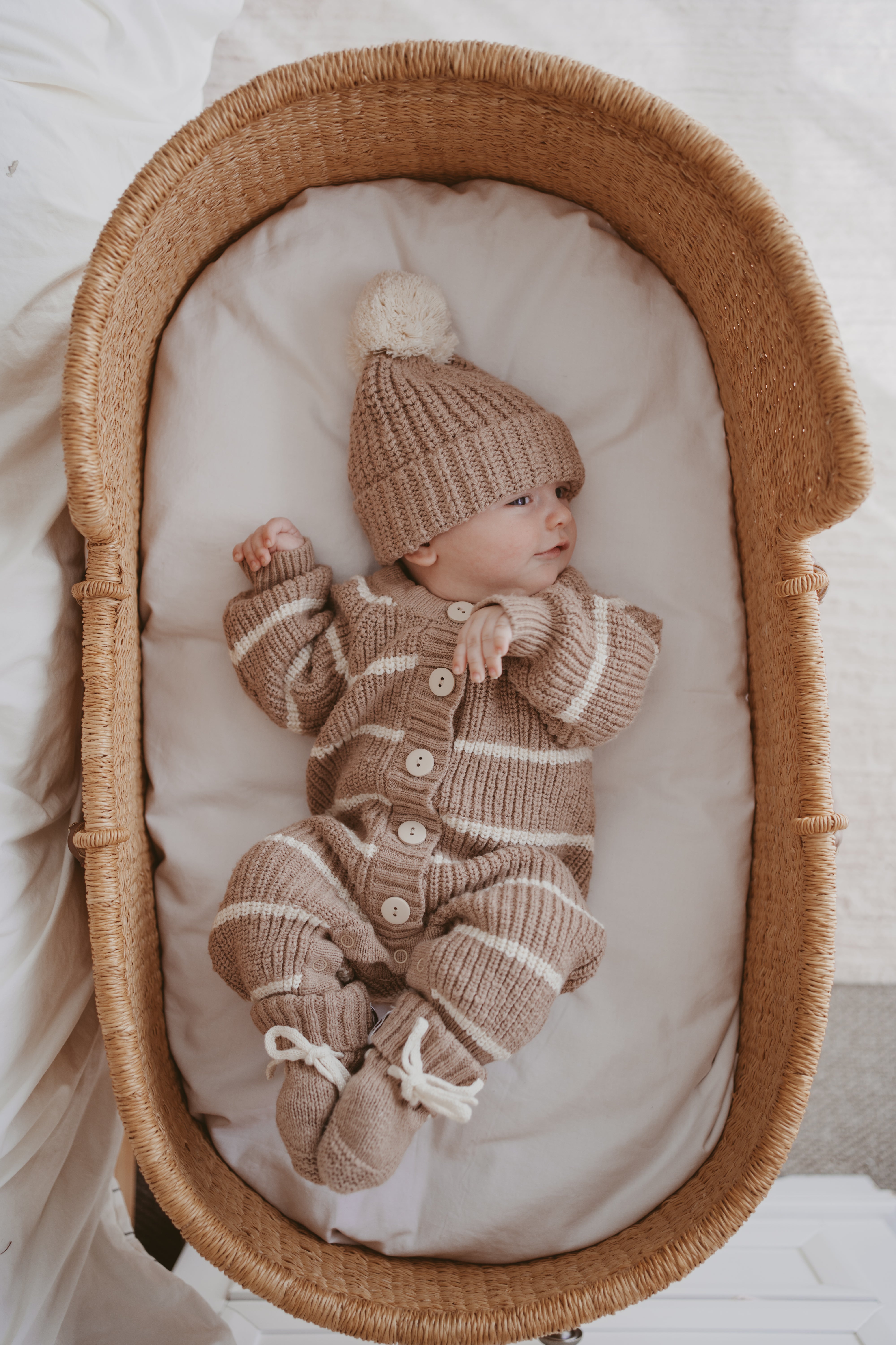 Bodysuit | Cedarwood/Shell stripe