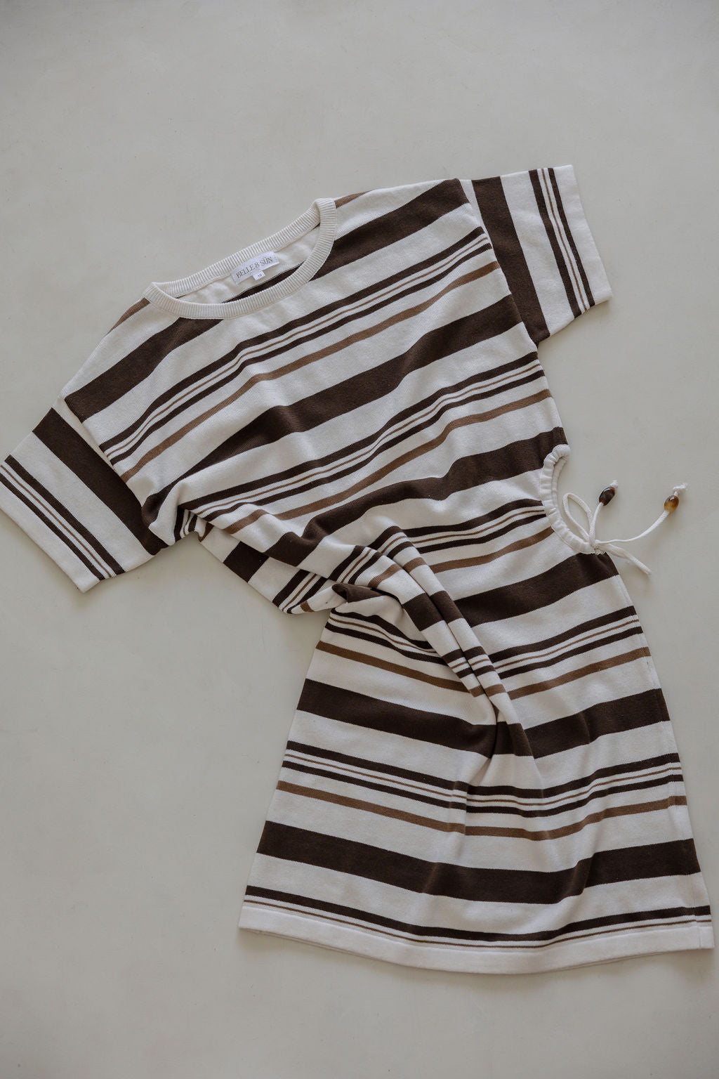 Woman's Keyhole Dress | Earth Stripe