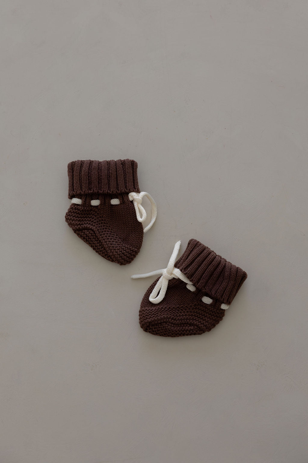 Booties | Brown White