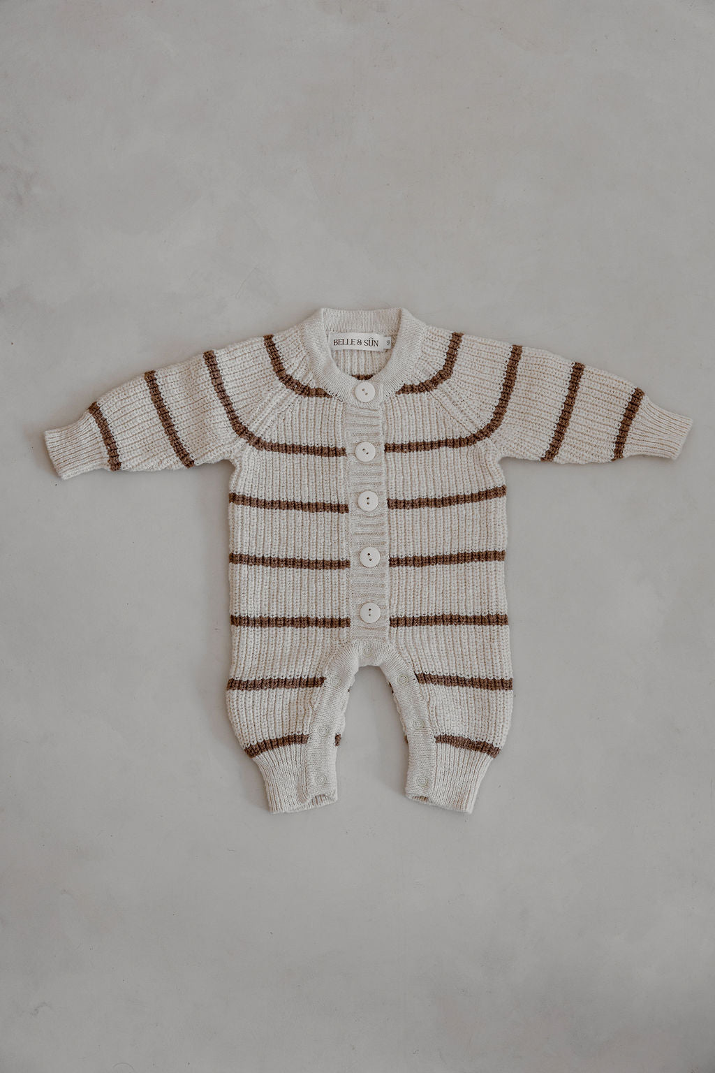 Bodysuit | Shell/Cedar stripe