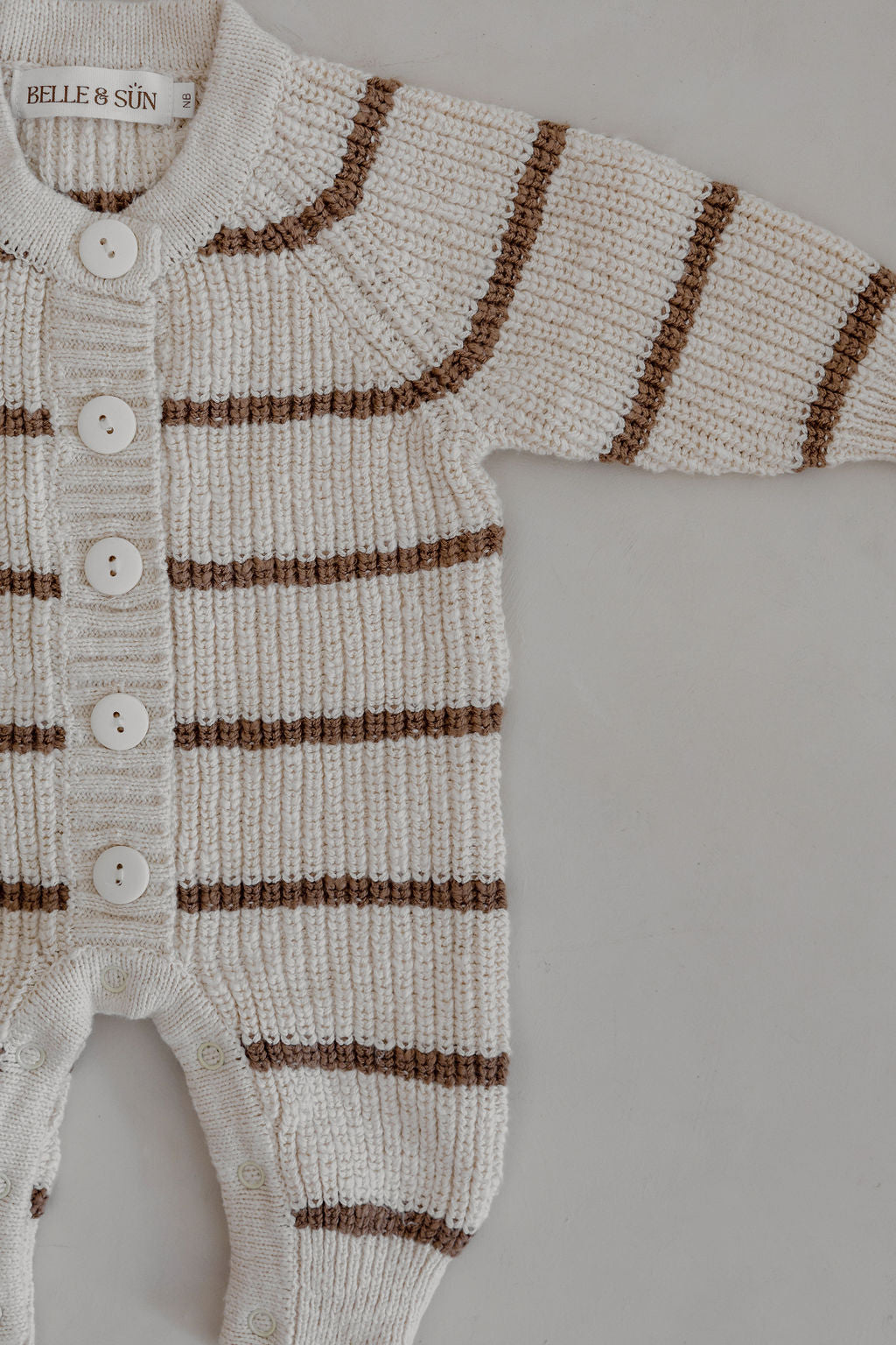 Bodysuit | Shell/Cedar stripe
