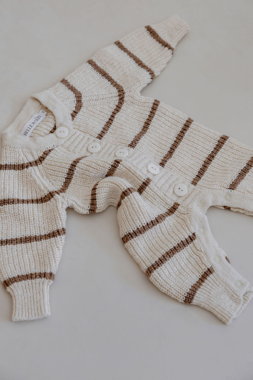 Bodysuit | Shell/Cedar stripe