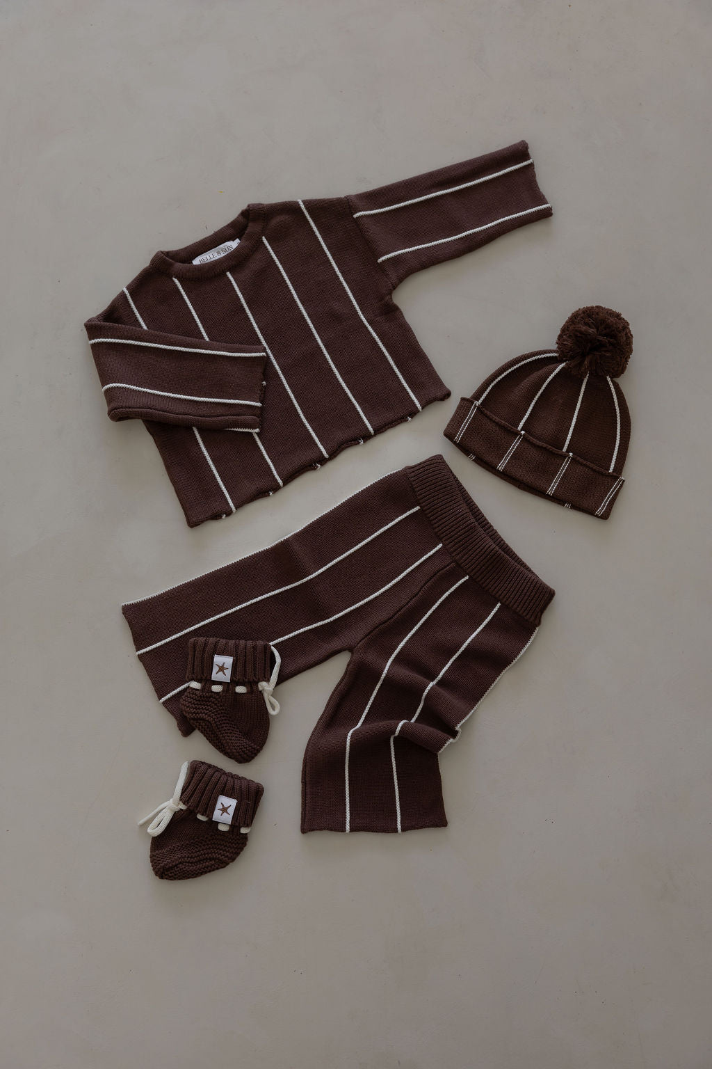 Booties | Brown White