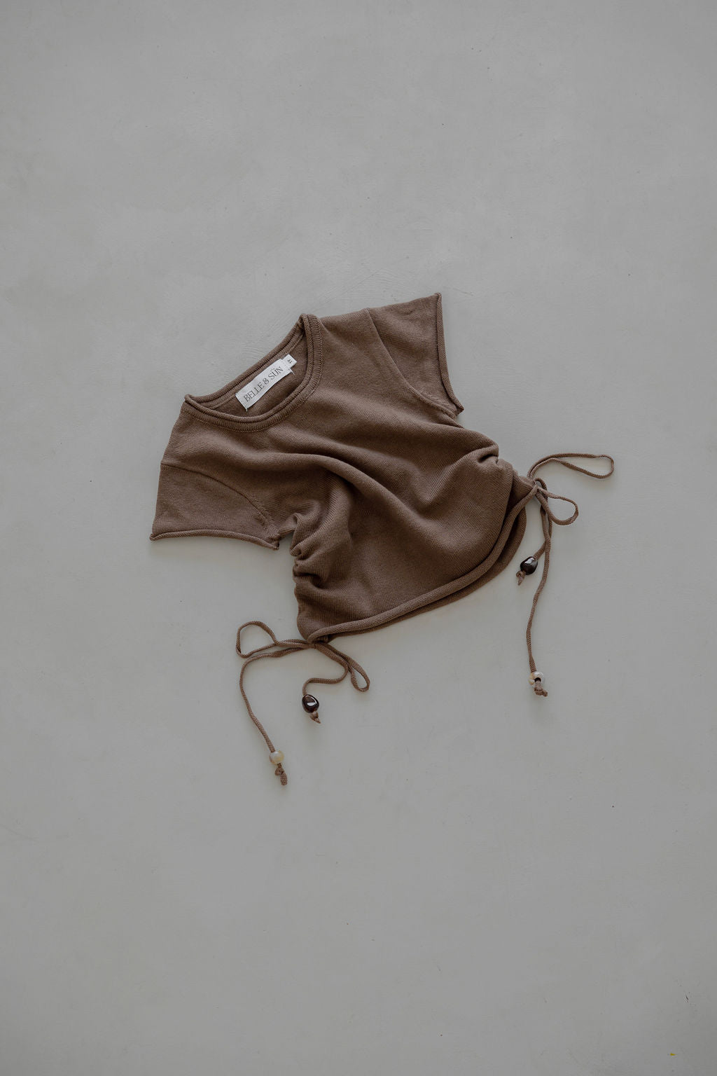 Gathered Knit Tshirt | Soil Beads