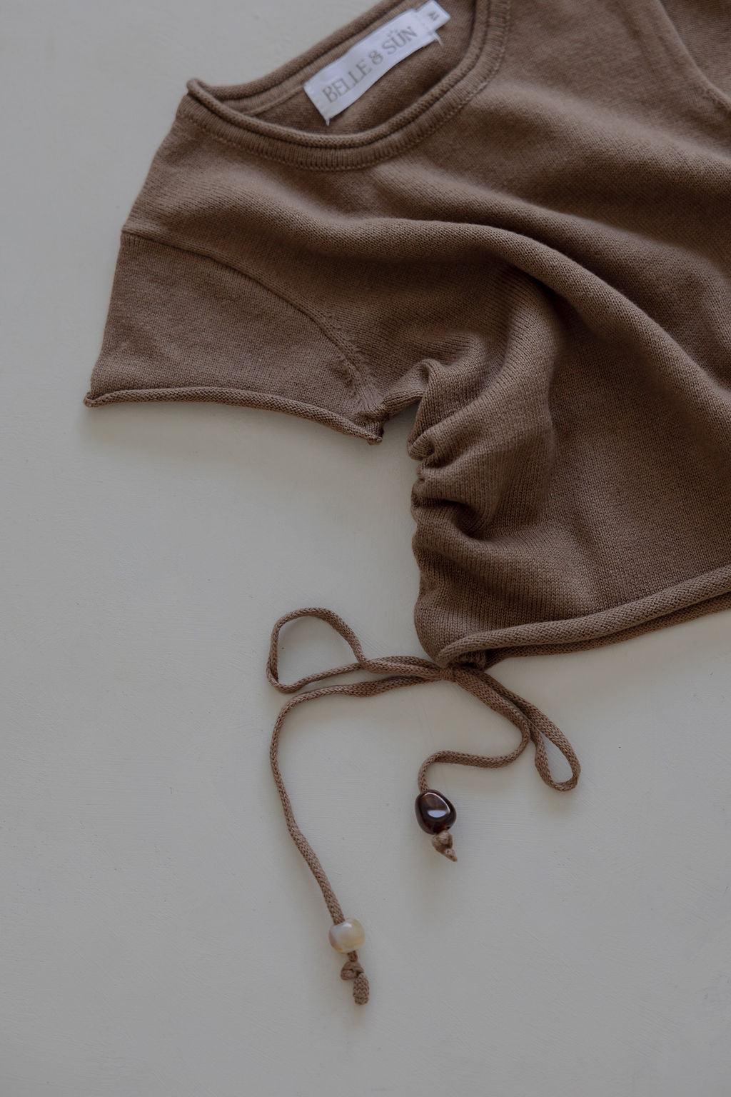 Gathered Knit Tshirt | Soil Beads