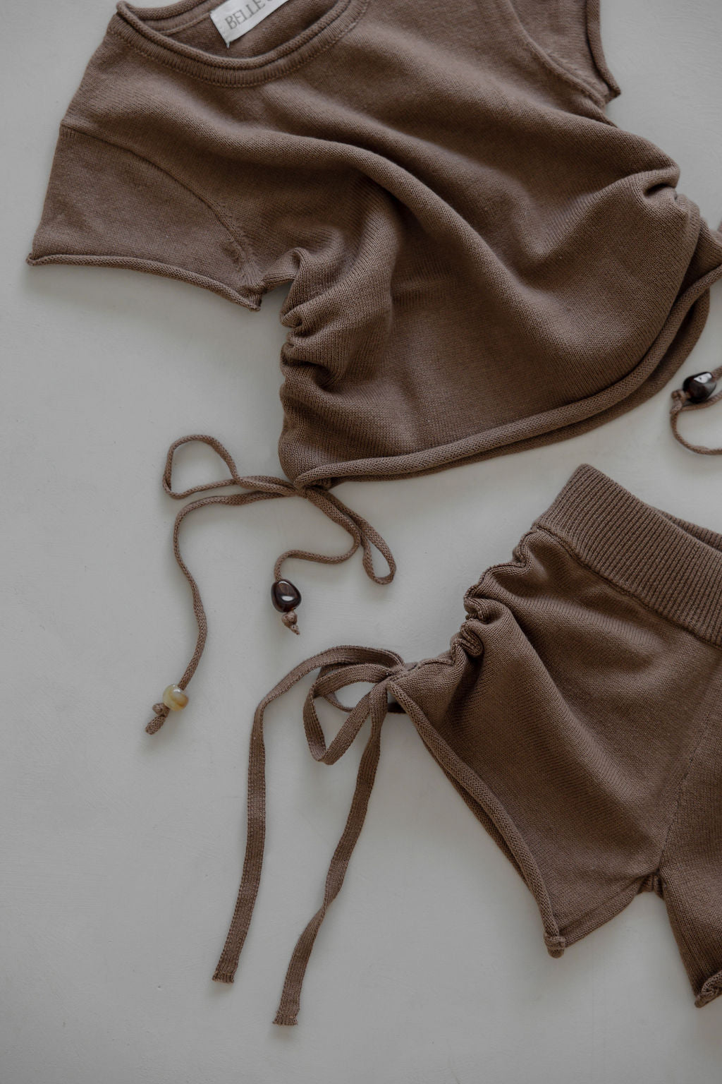 Gathered Knit Shorts | Soil Beads