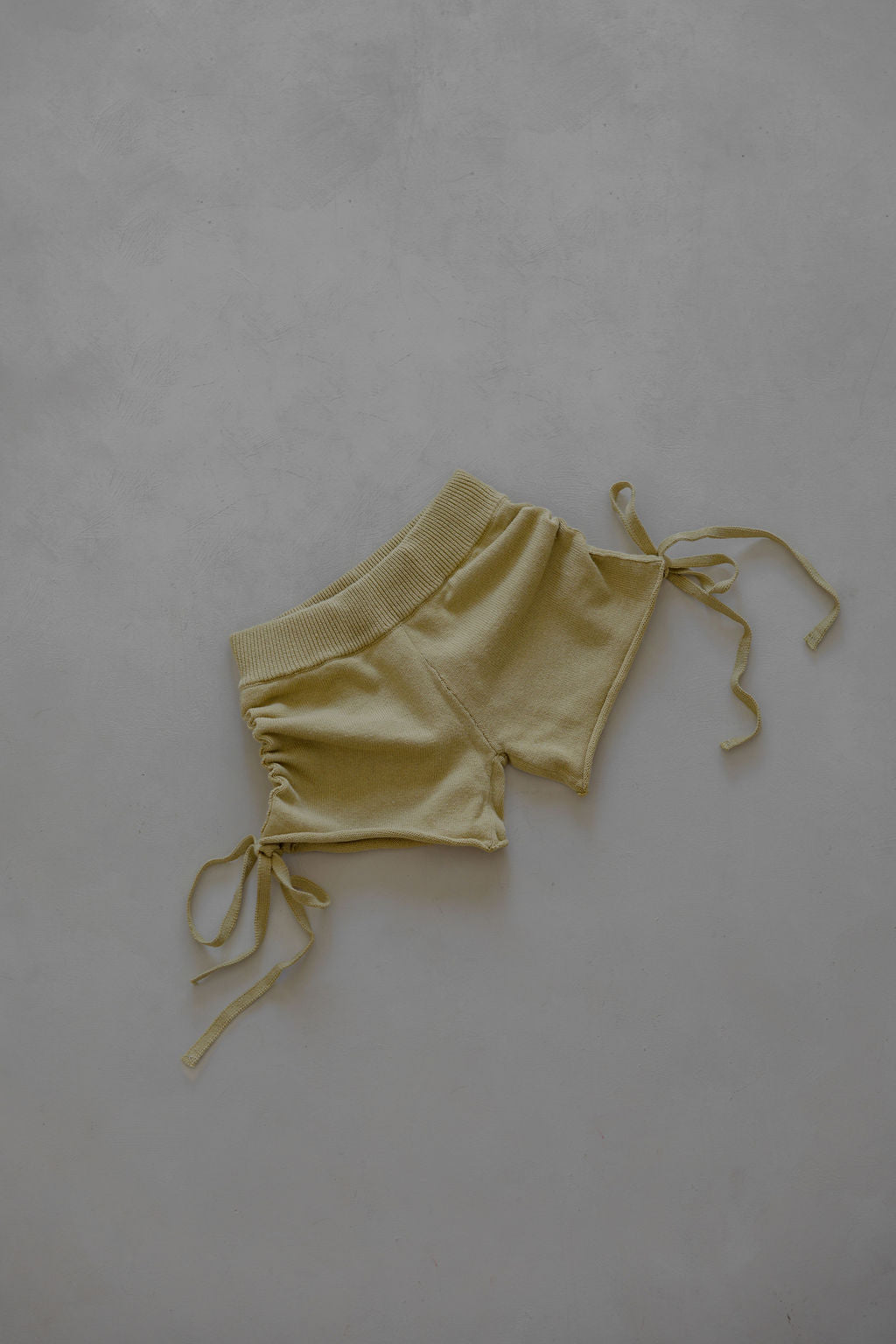 Gathered Knit Shorts | Sour Melon