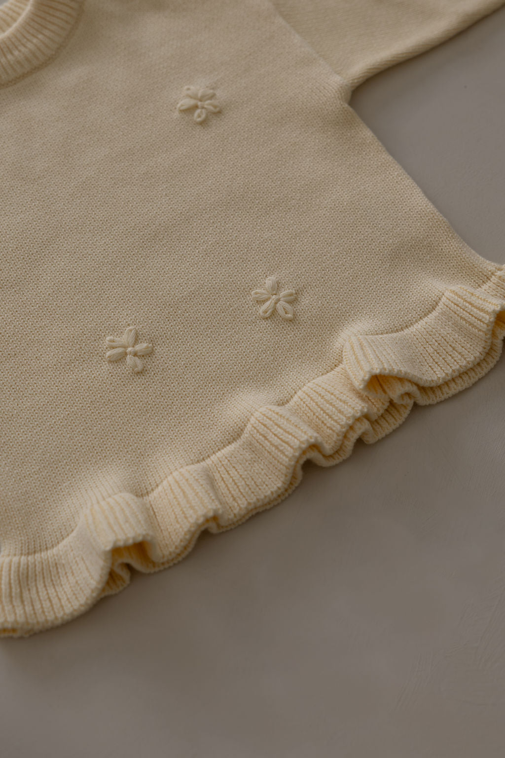 Knit Embroidery Pullover | Citrus