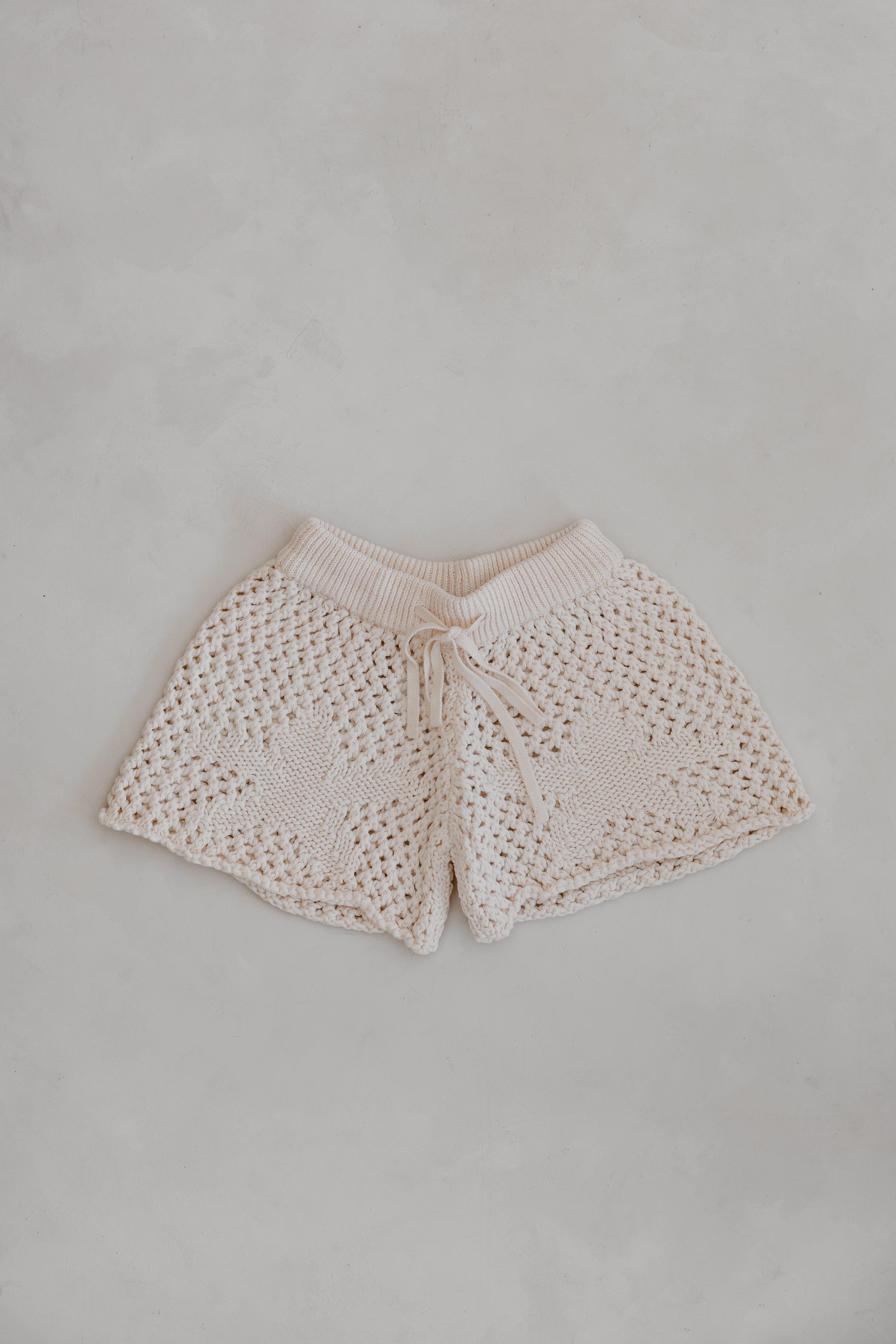 Crochet Sea-Star Shorts | Natural