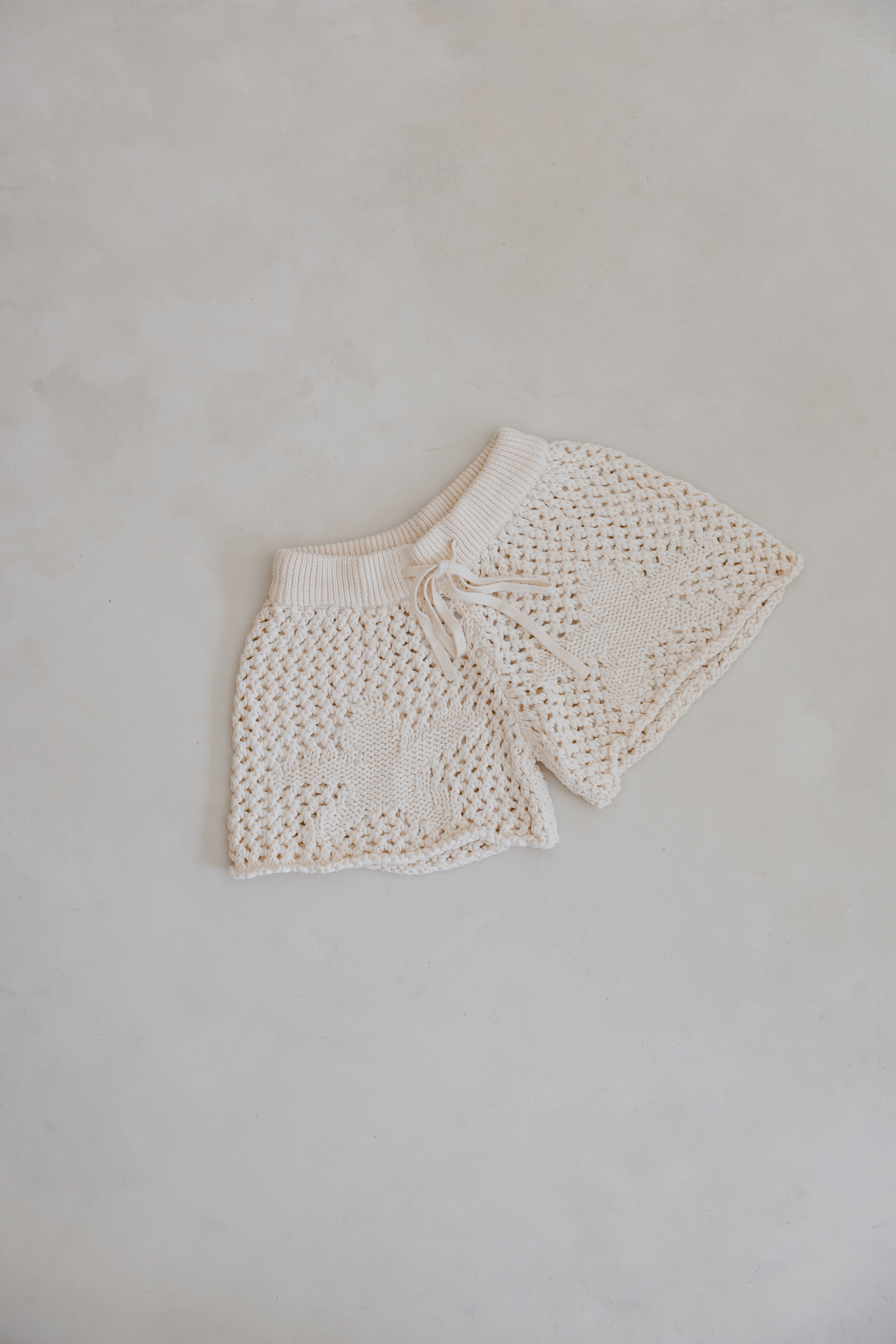 Crochet Sea-Star Shorts | Natural