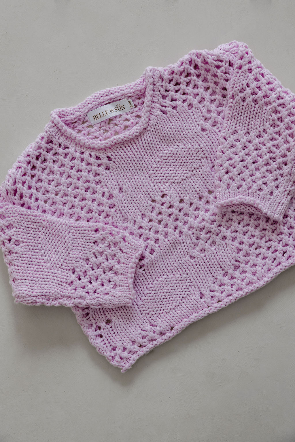 Crochet Pullover | Mauve