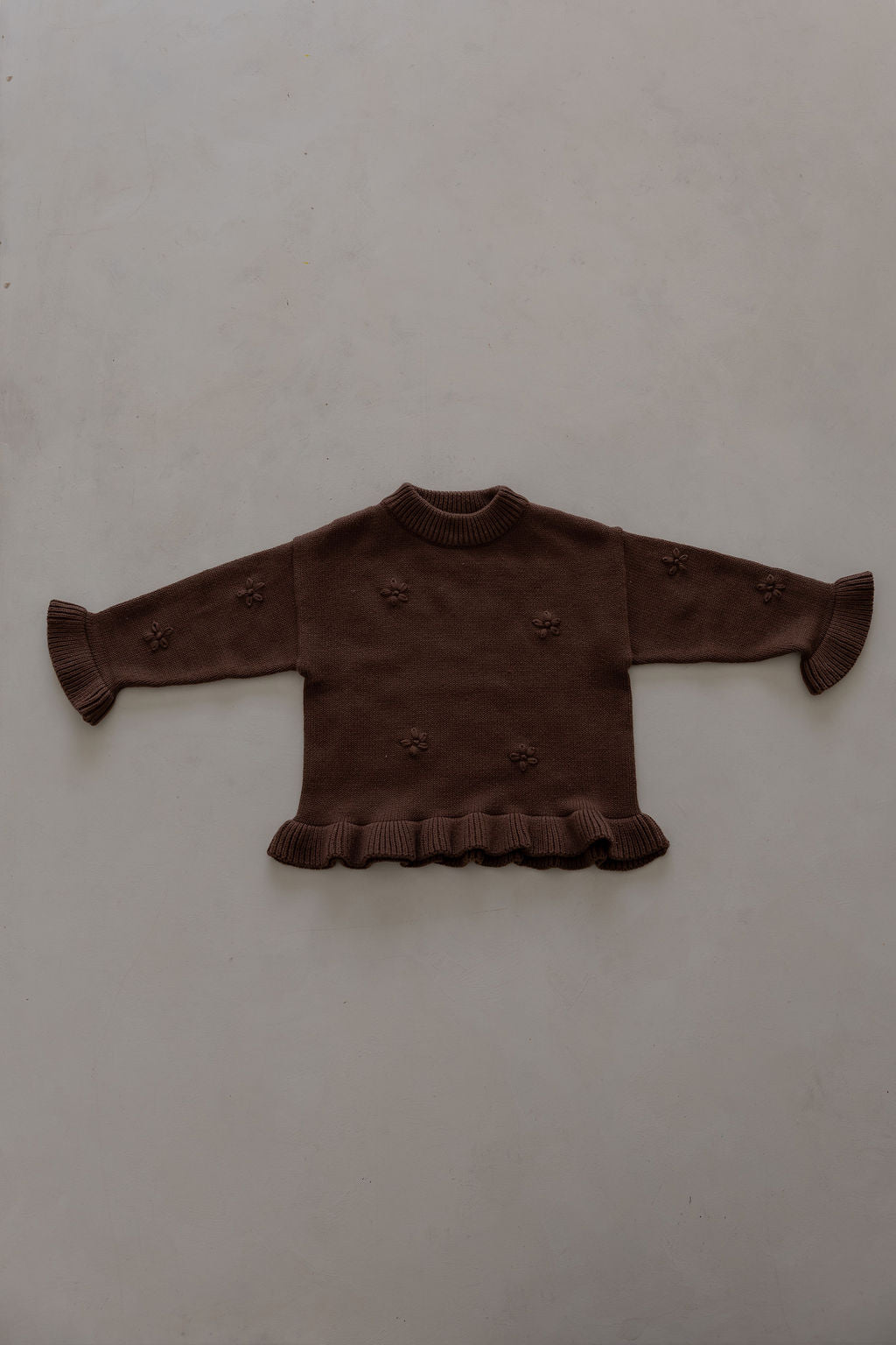 Knit Embroidery Pullover | Cocoa