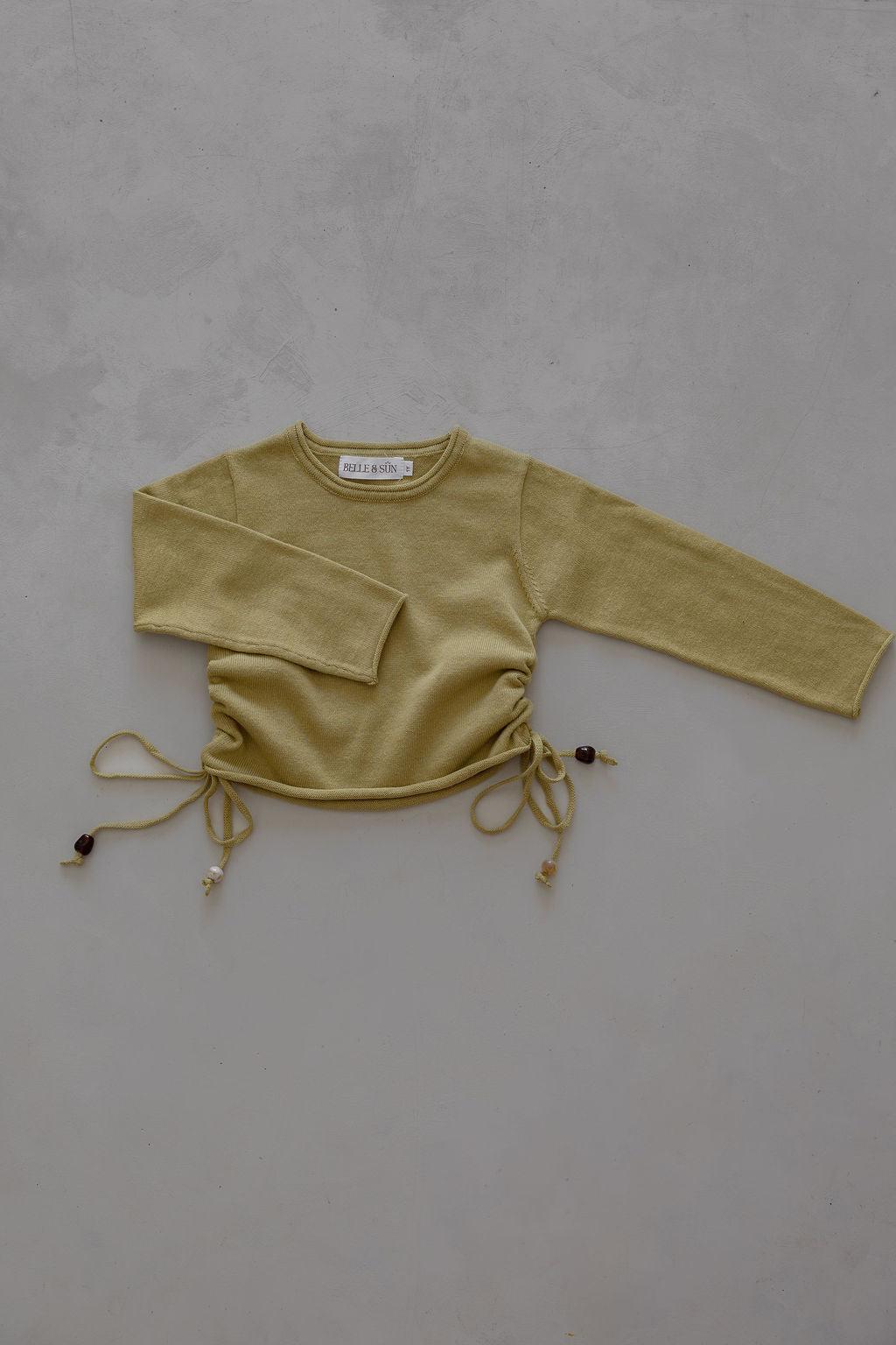 Gathered Knit Top | Sour Melon Beads