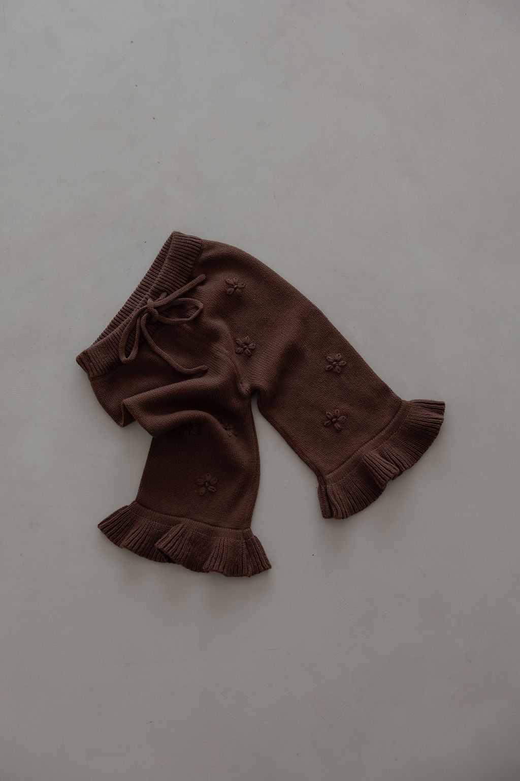 Frill Embroidery Pants | Cocoa