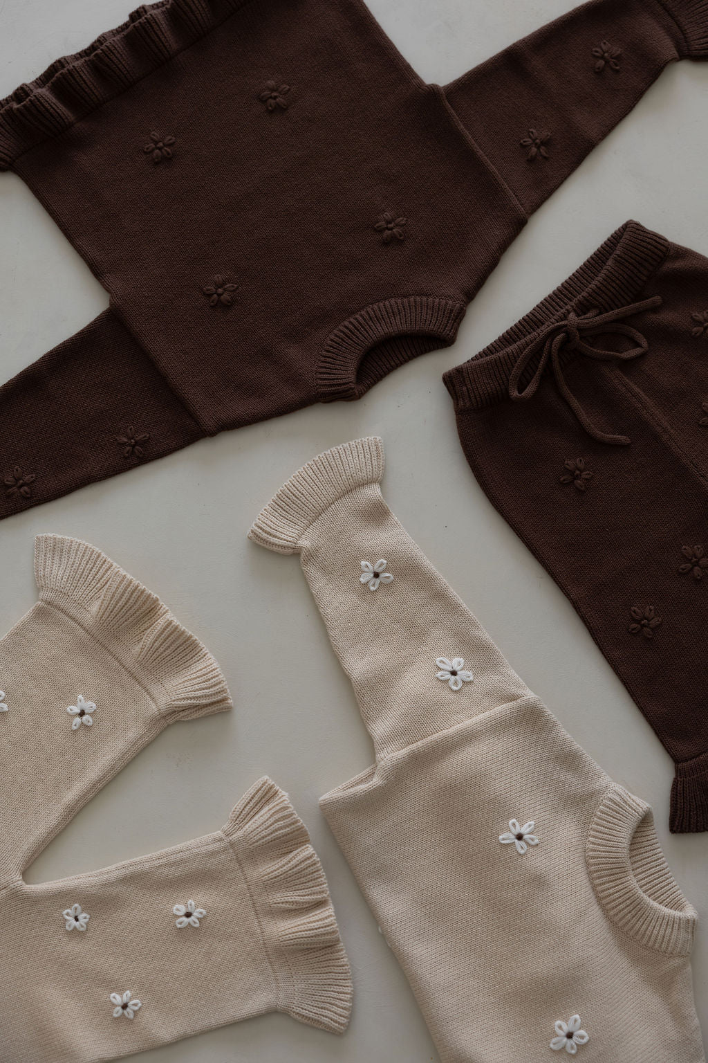 Knit Embroidery Pullover | Cocoa