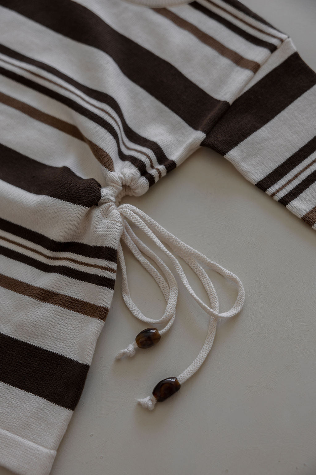 Long Sleeve Dress | Earth Stripe Beads