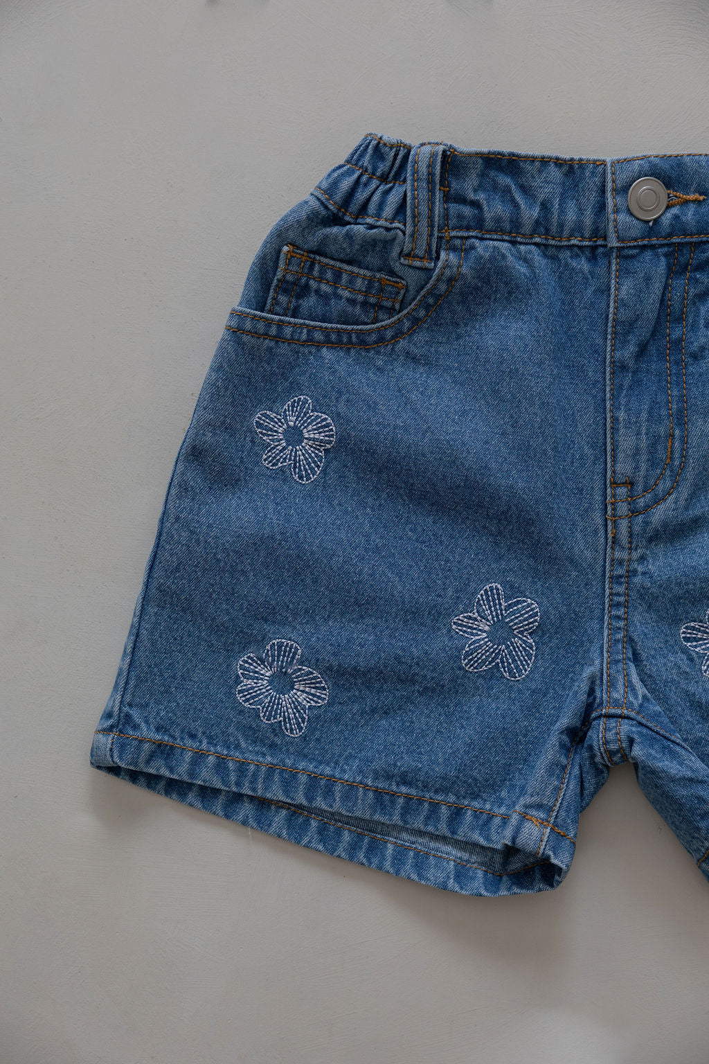 Denim Shorts | Flower