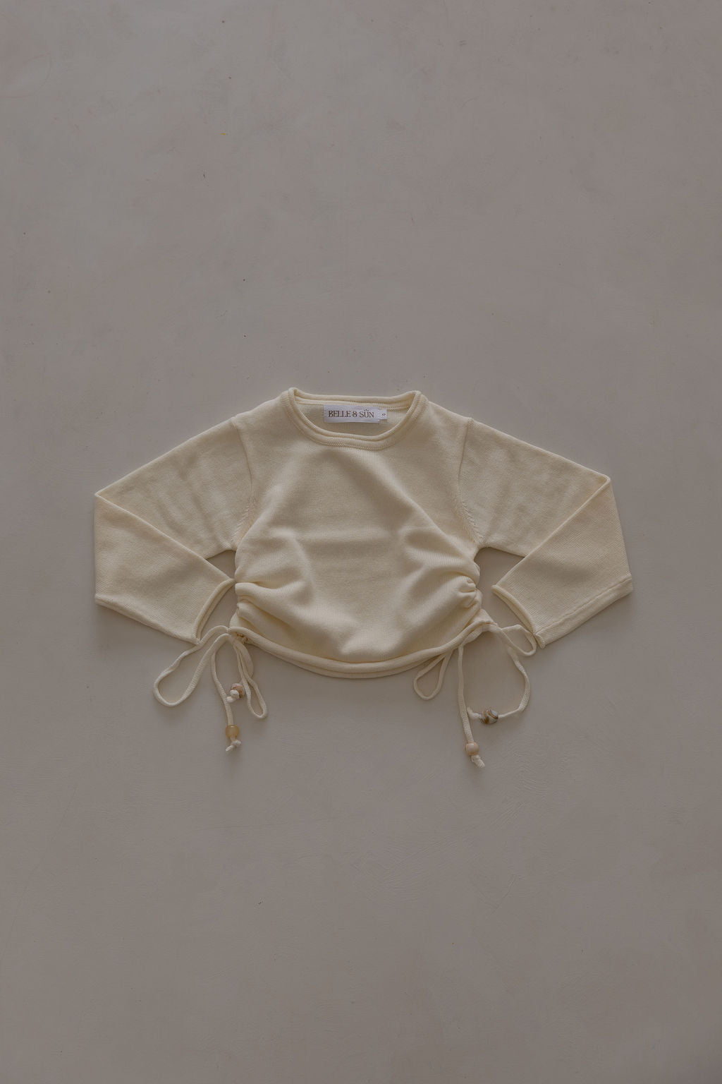 Gathered Top | Natural Beads