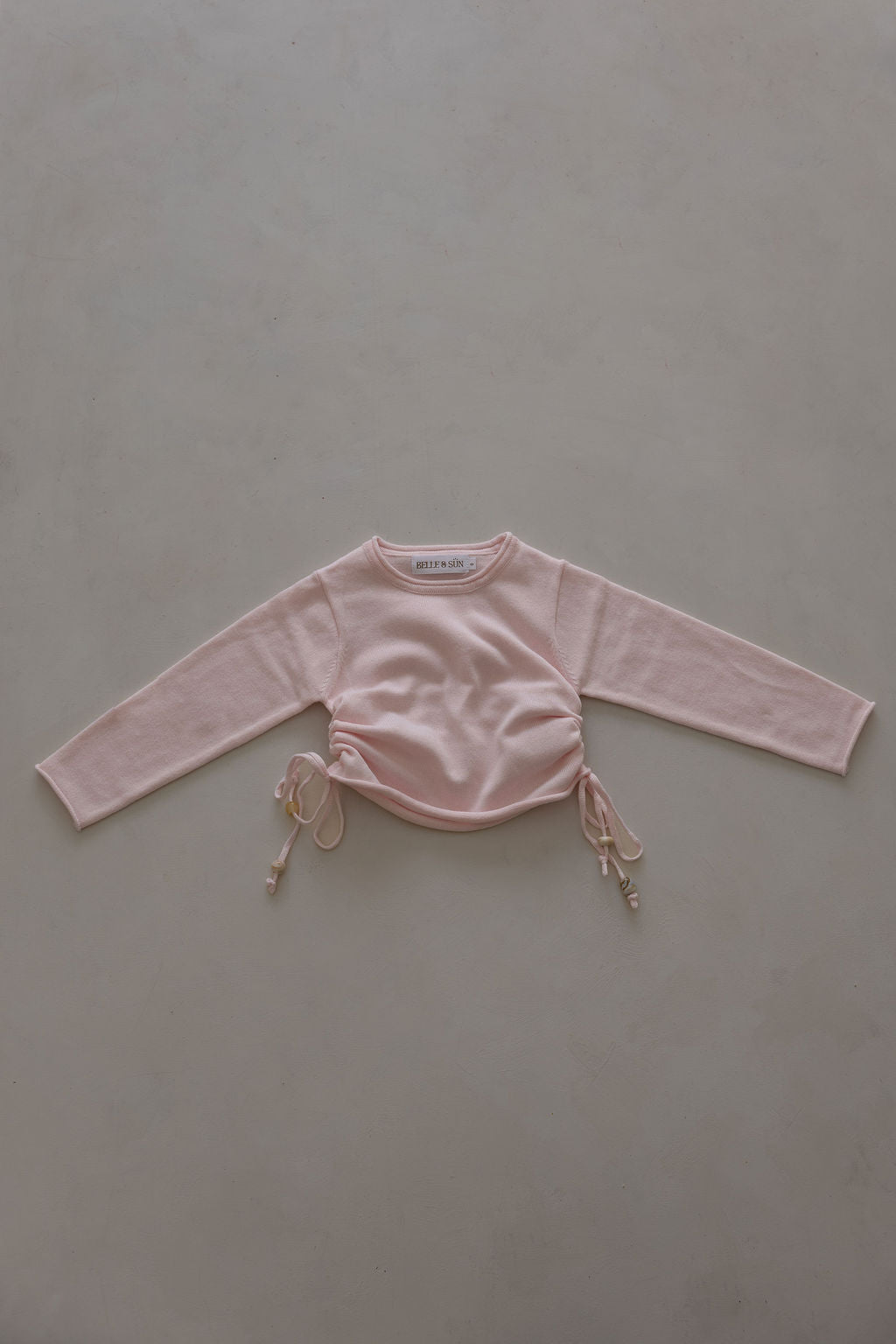 Gathered Pullover | Pink Beads