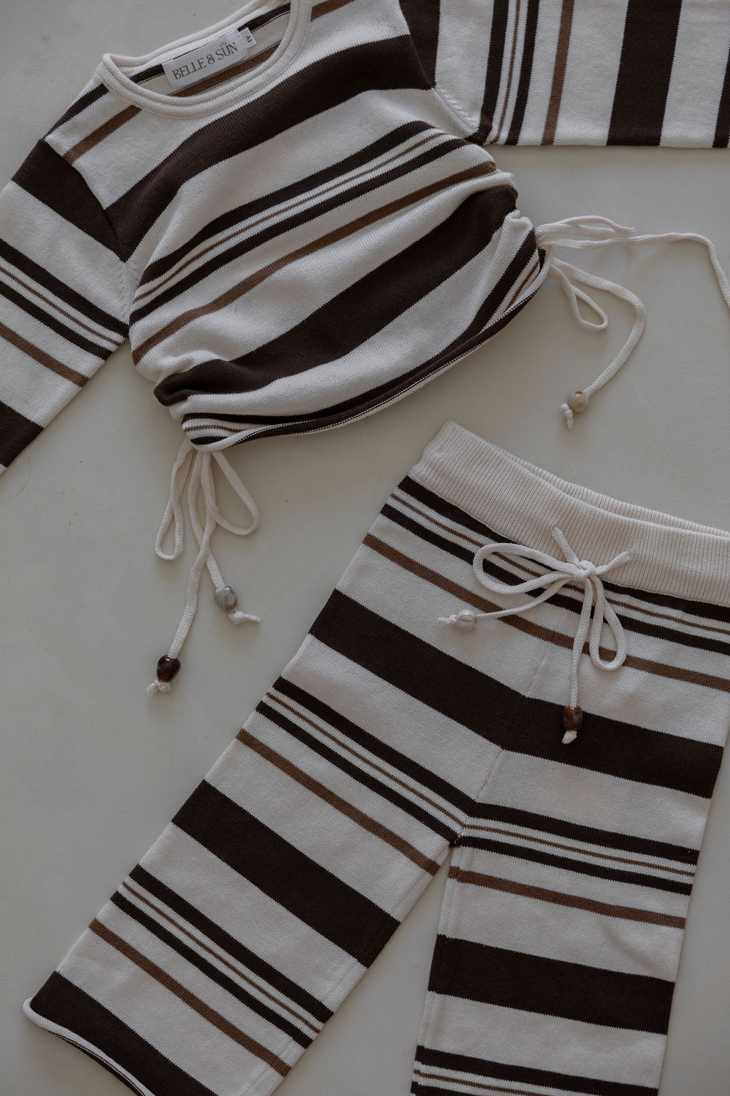Gathered Pullover | Earth Stripe Beads