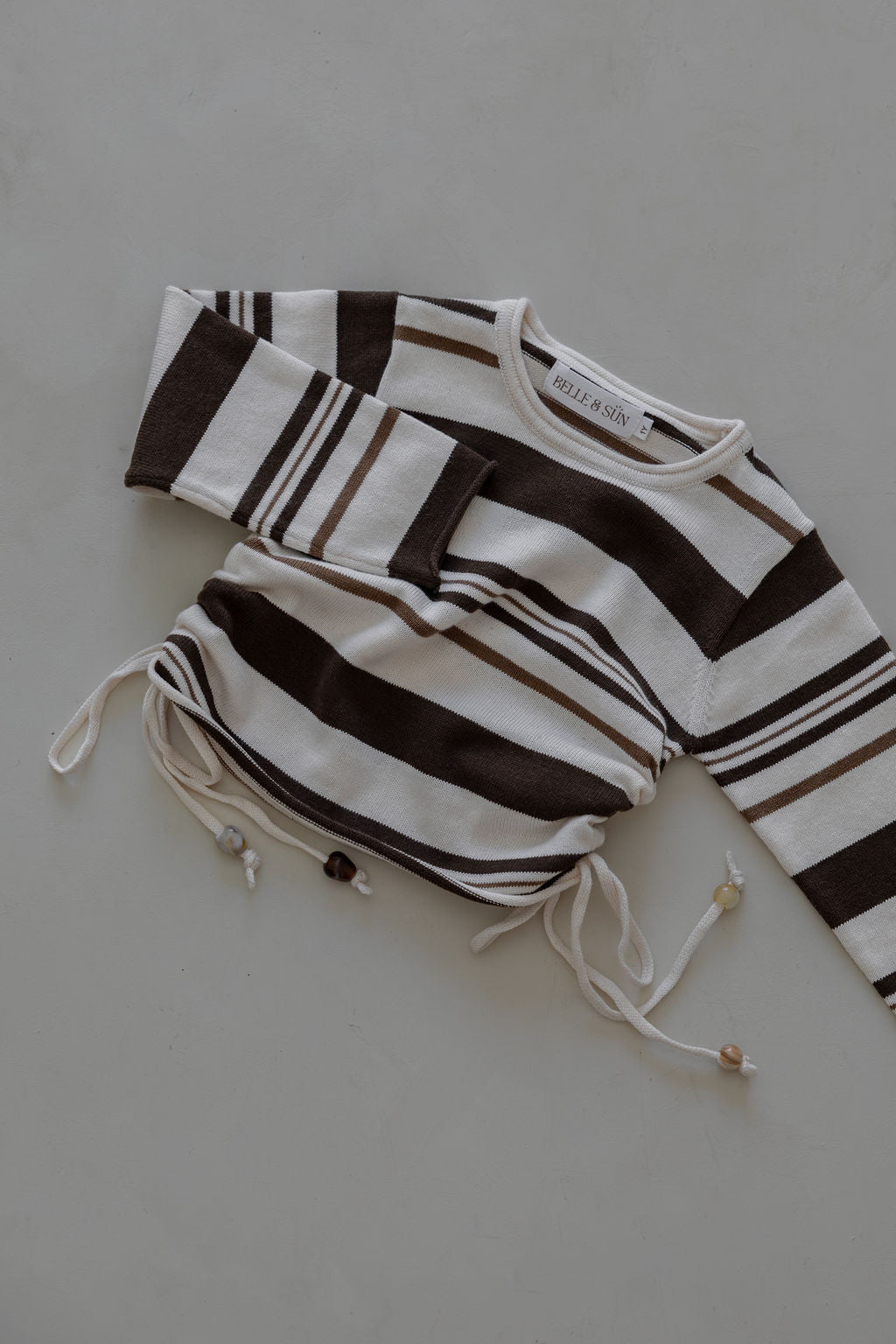 Gathered Pullover | Earth Stripe Beads