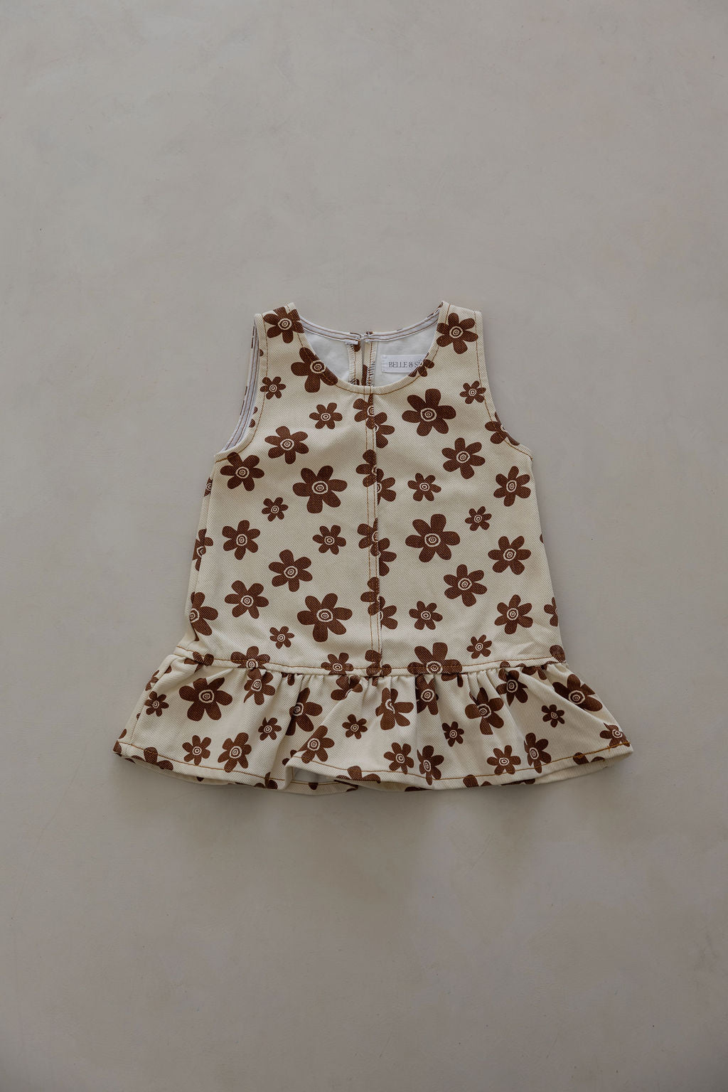 Denim Flower Dress | Natural