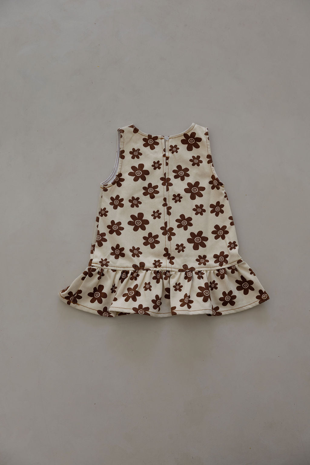Denim Flower Dress | Natural