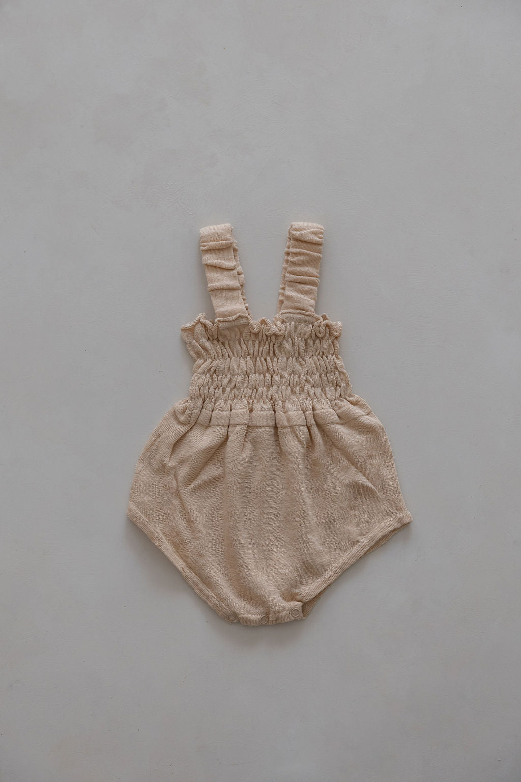 Linen Romper | Wheat