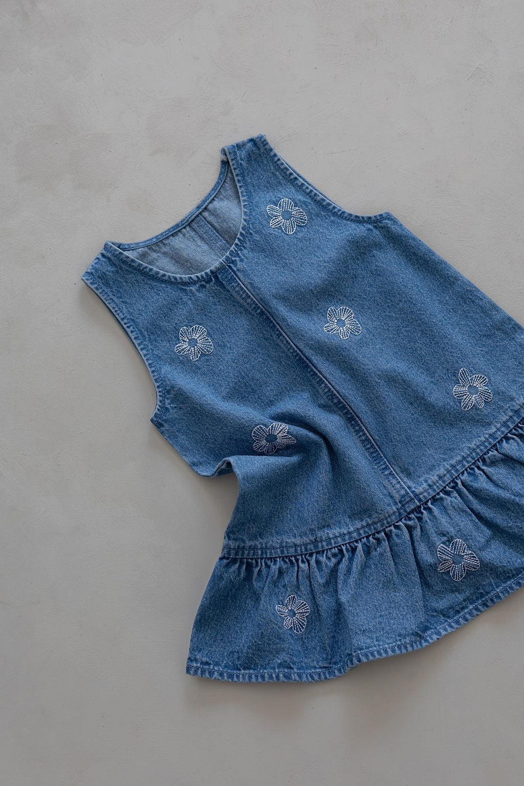 Denim Dress | Flower