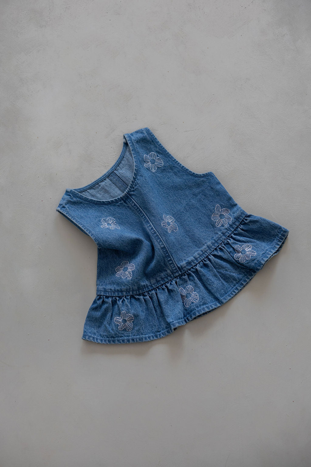 Denim Top | Flower