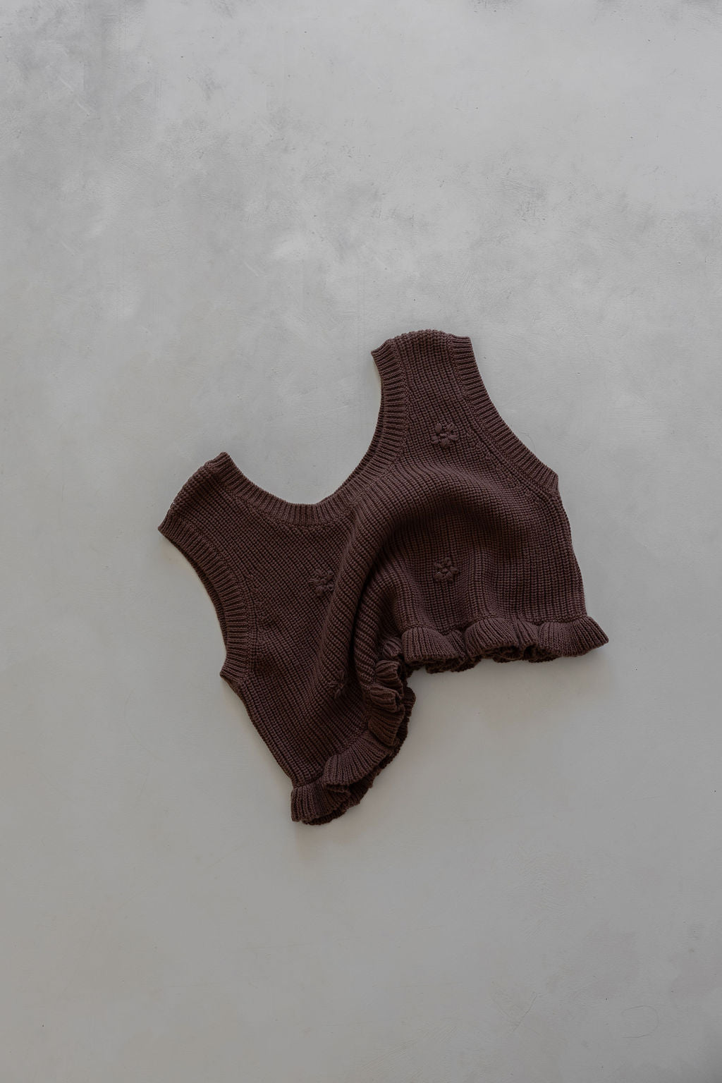 Knit Embroidered Top | Cocoa