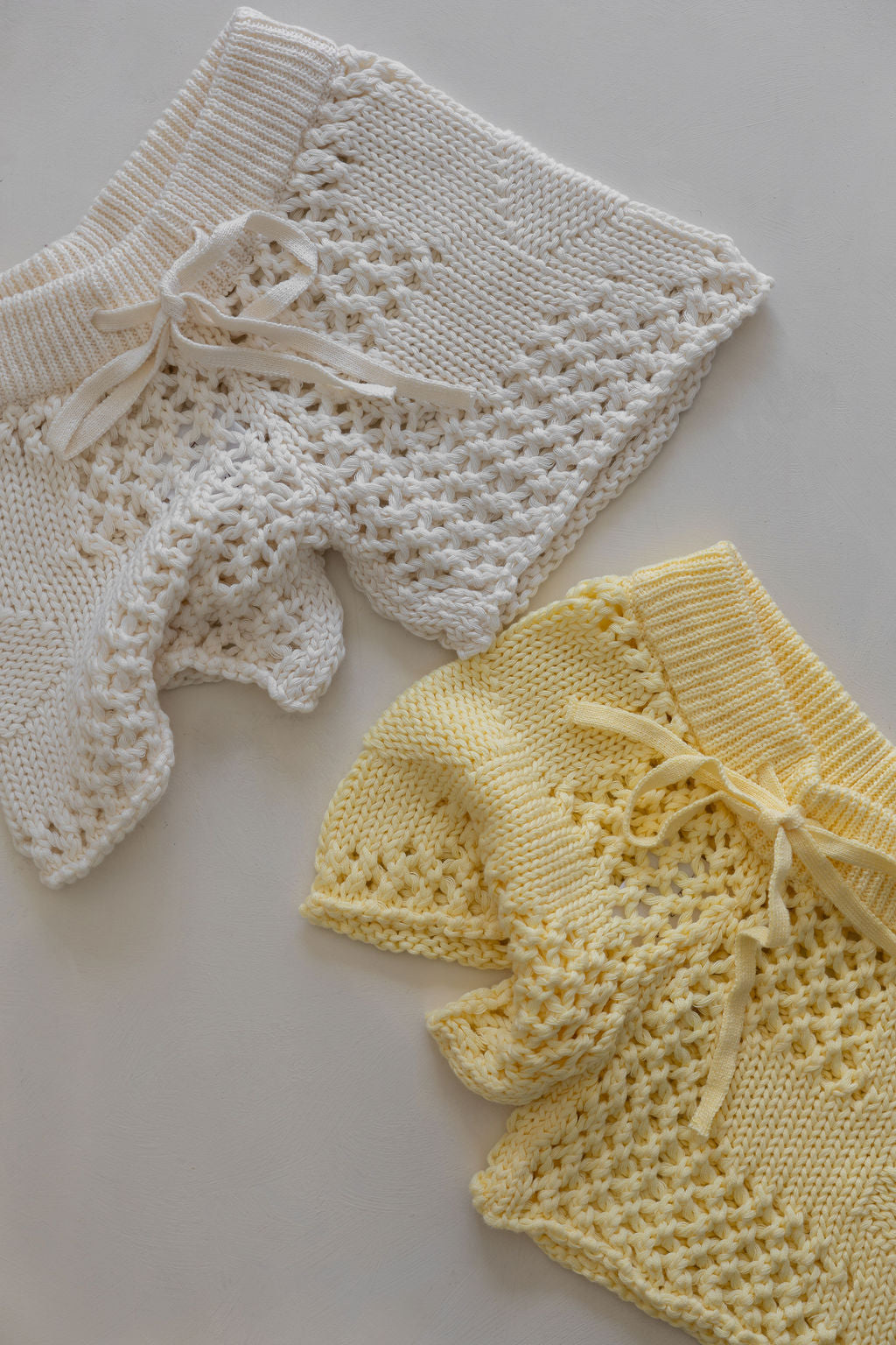 Crochet Flower Shorts | Natural