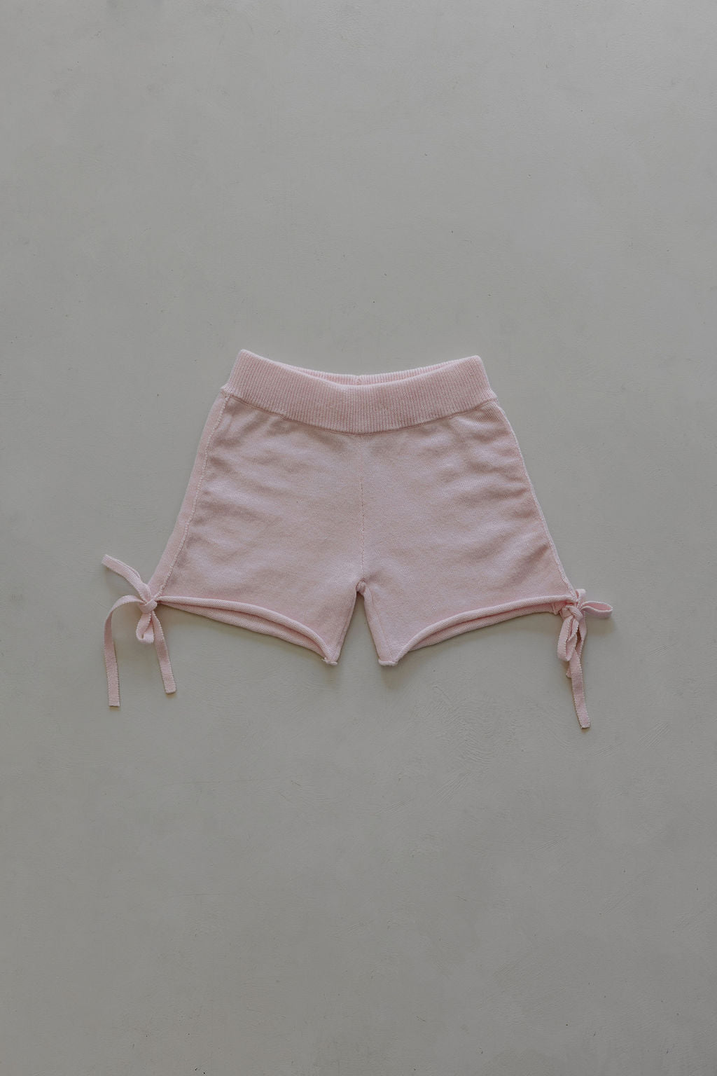 Gathered Knit Shorts | Pink Sky