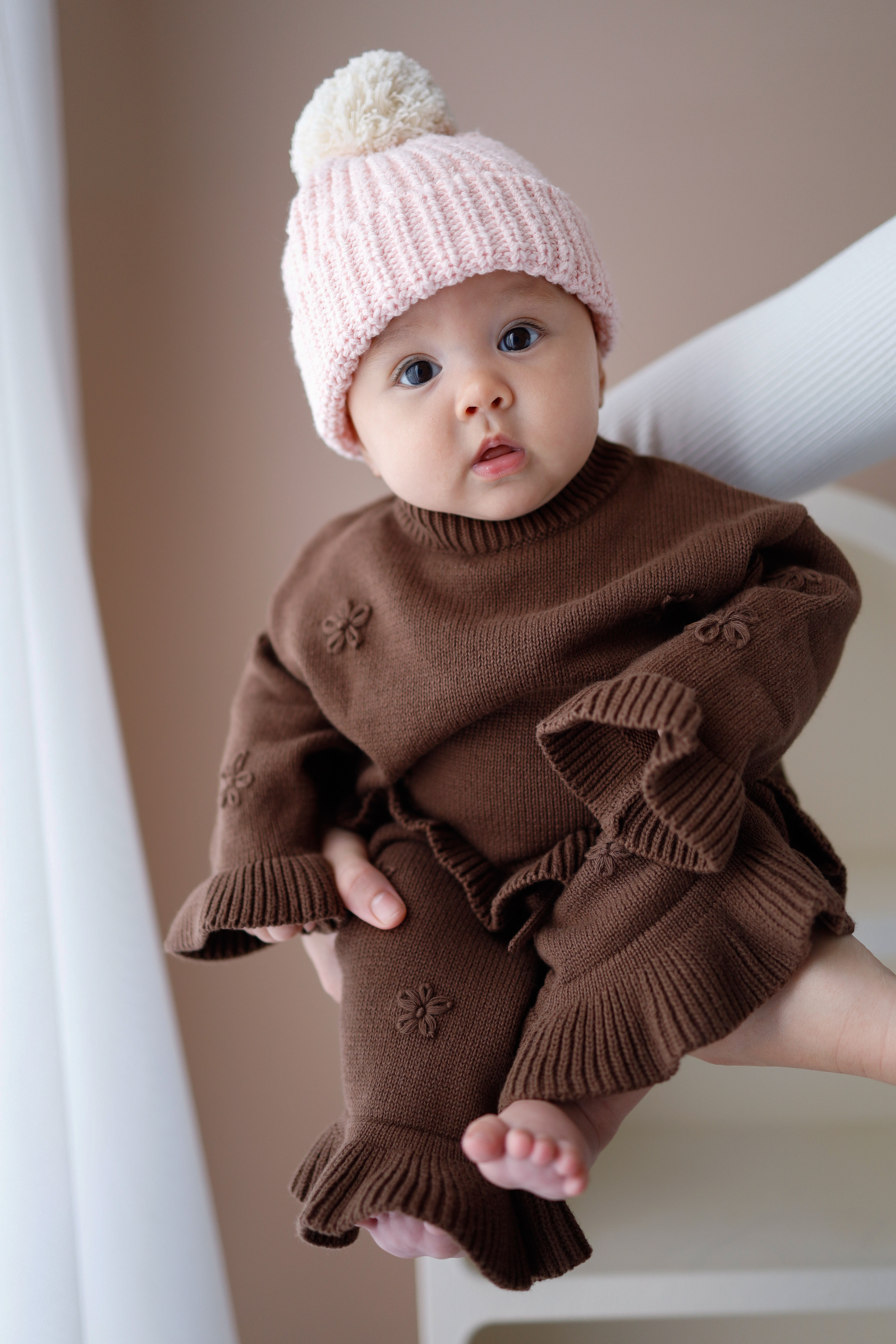 Knit Embroidery Pullover | Cocoa