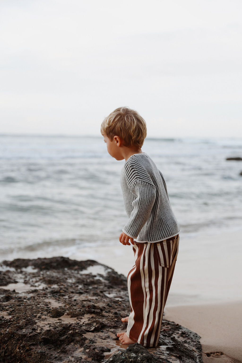 Denim Jeans | Wavy Stripe