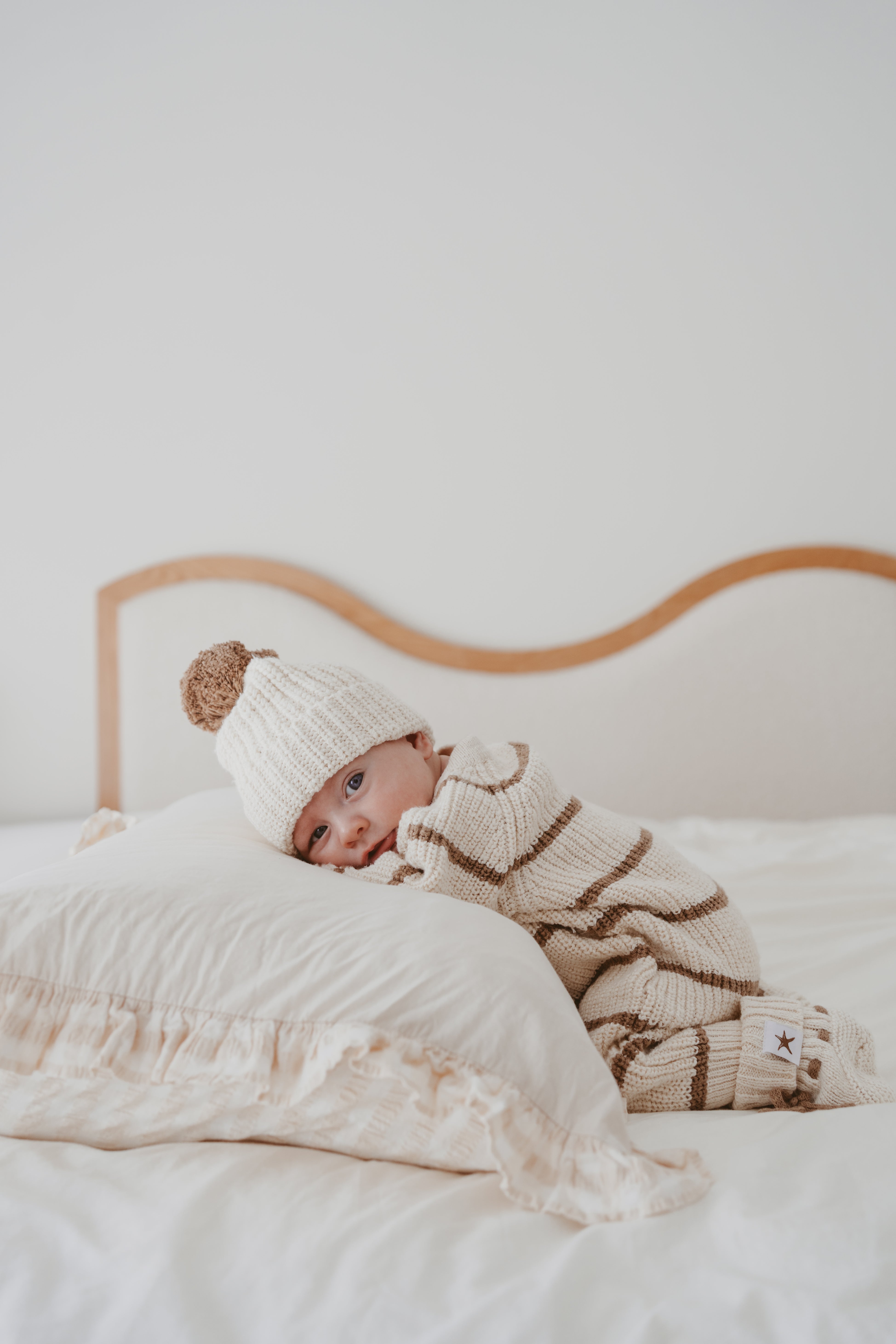 Bodysuit | Shell/Cedar stripe