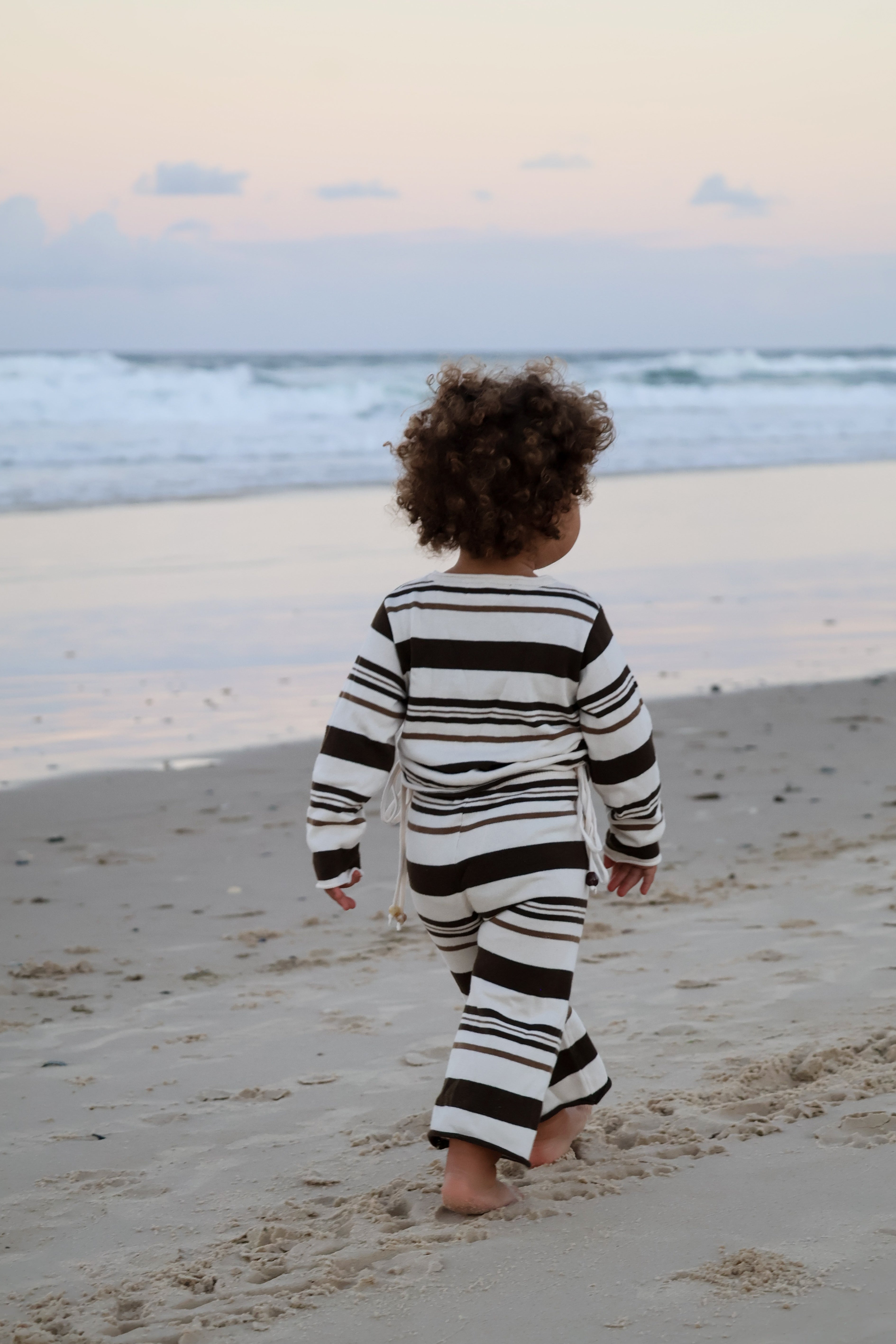Gathered Pullover | Earth Stripe Beads