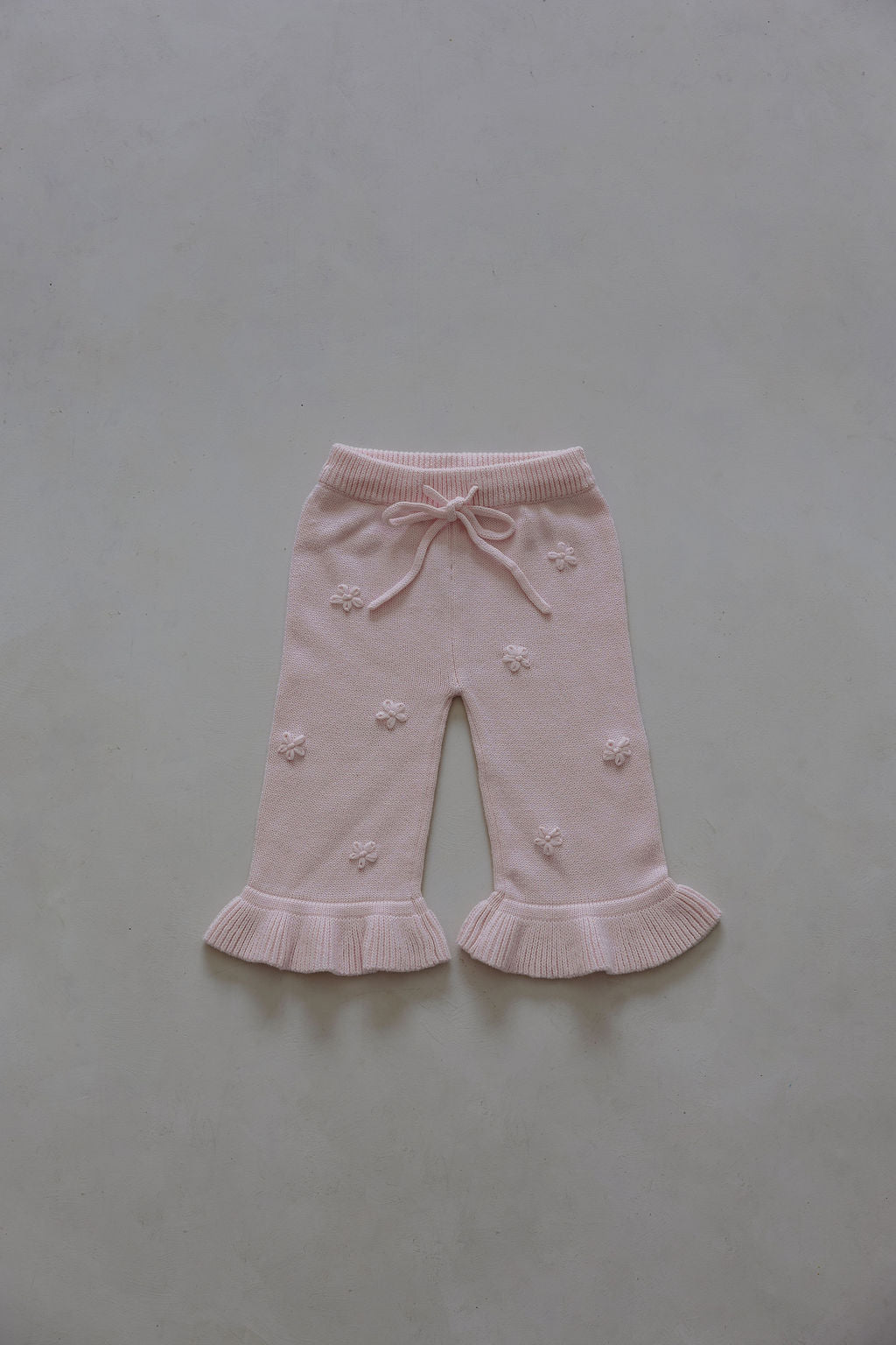 Frill Embroidery Pants | Pink Sky