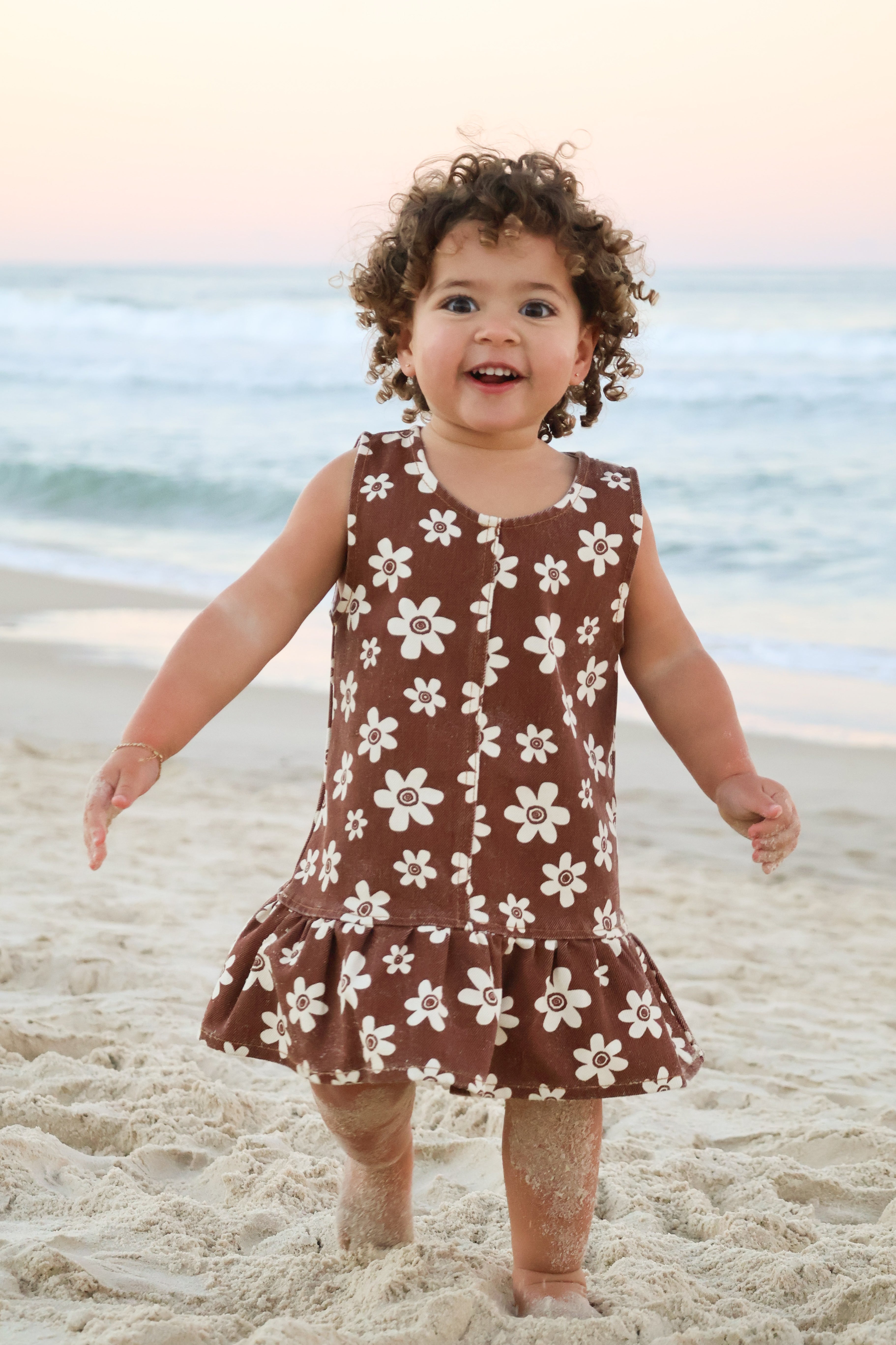 Denim Flower Dress | Mud