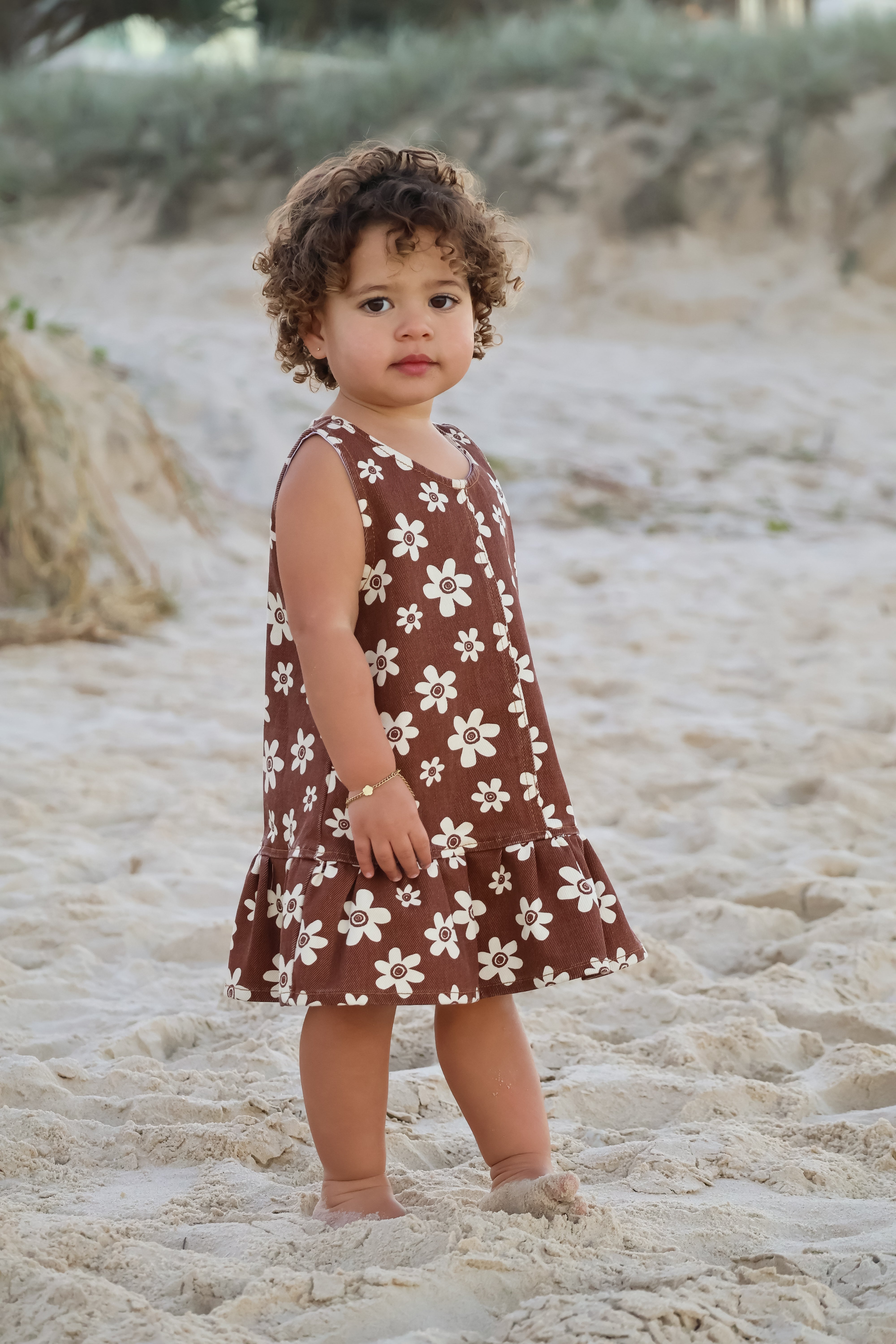 Denim Flower Dress | Mud
