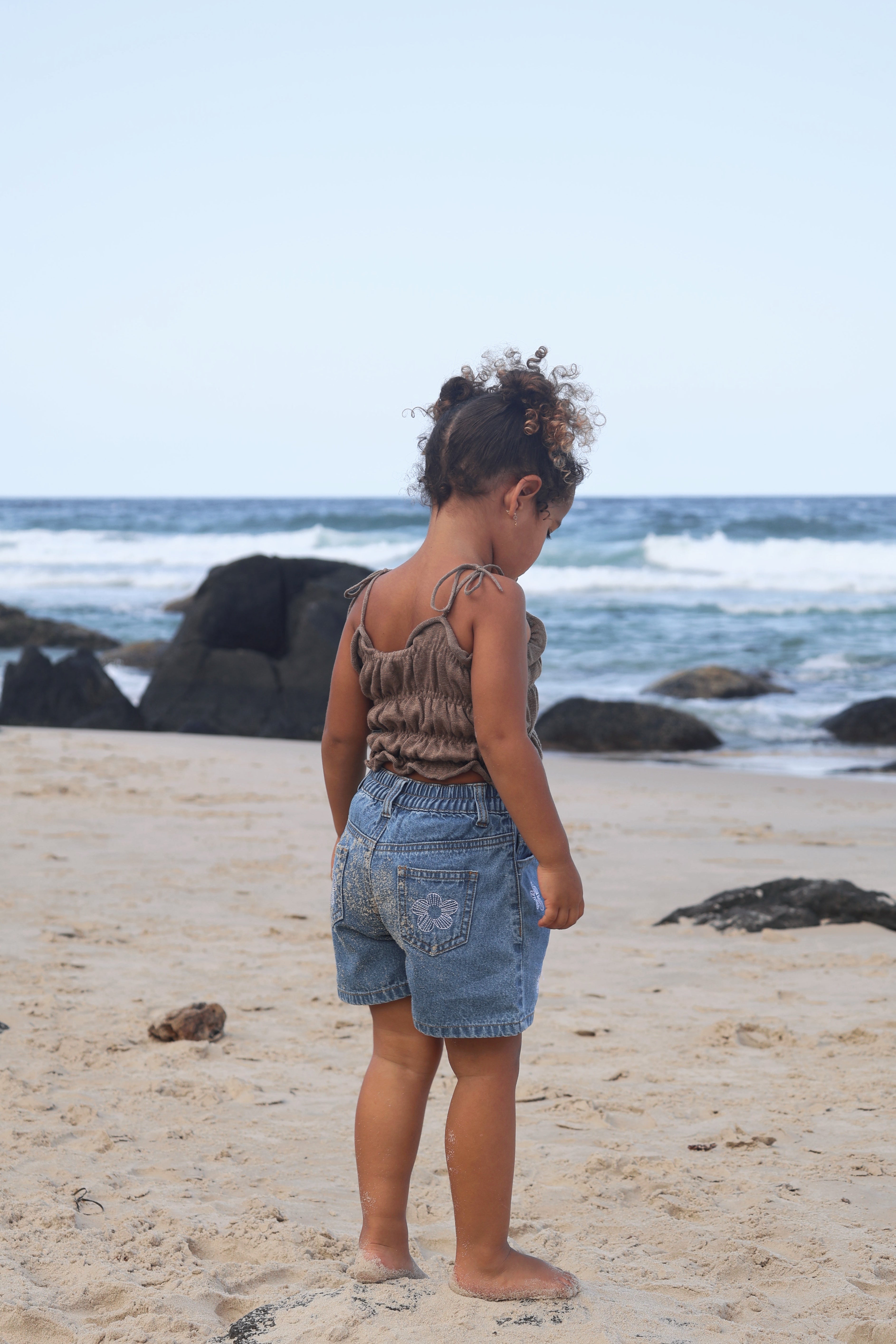 Denim Shorts | Flower