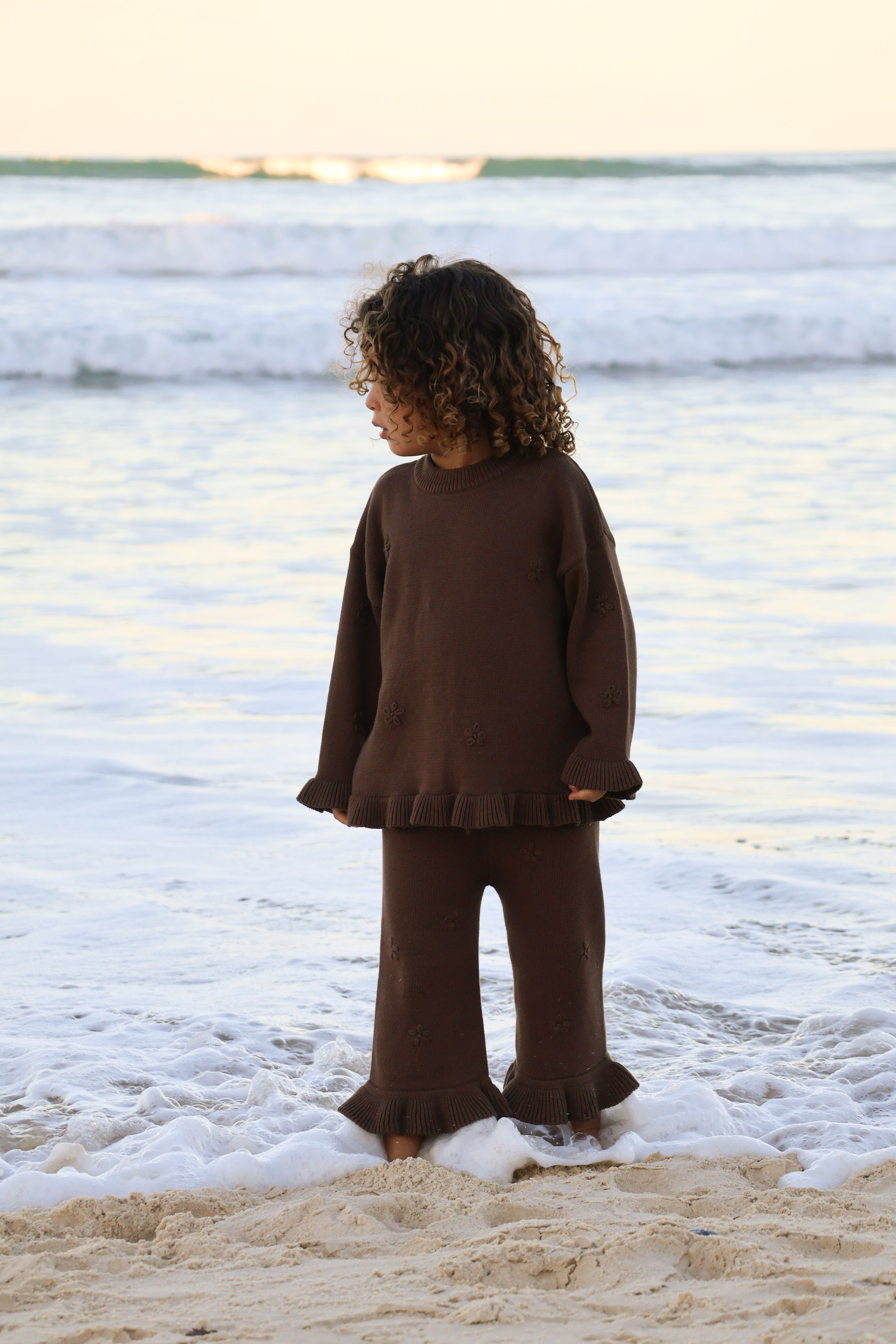 Knit Embroidery Pullover | Cocoa