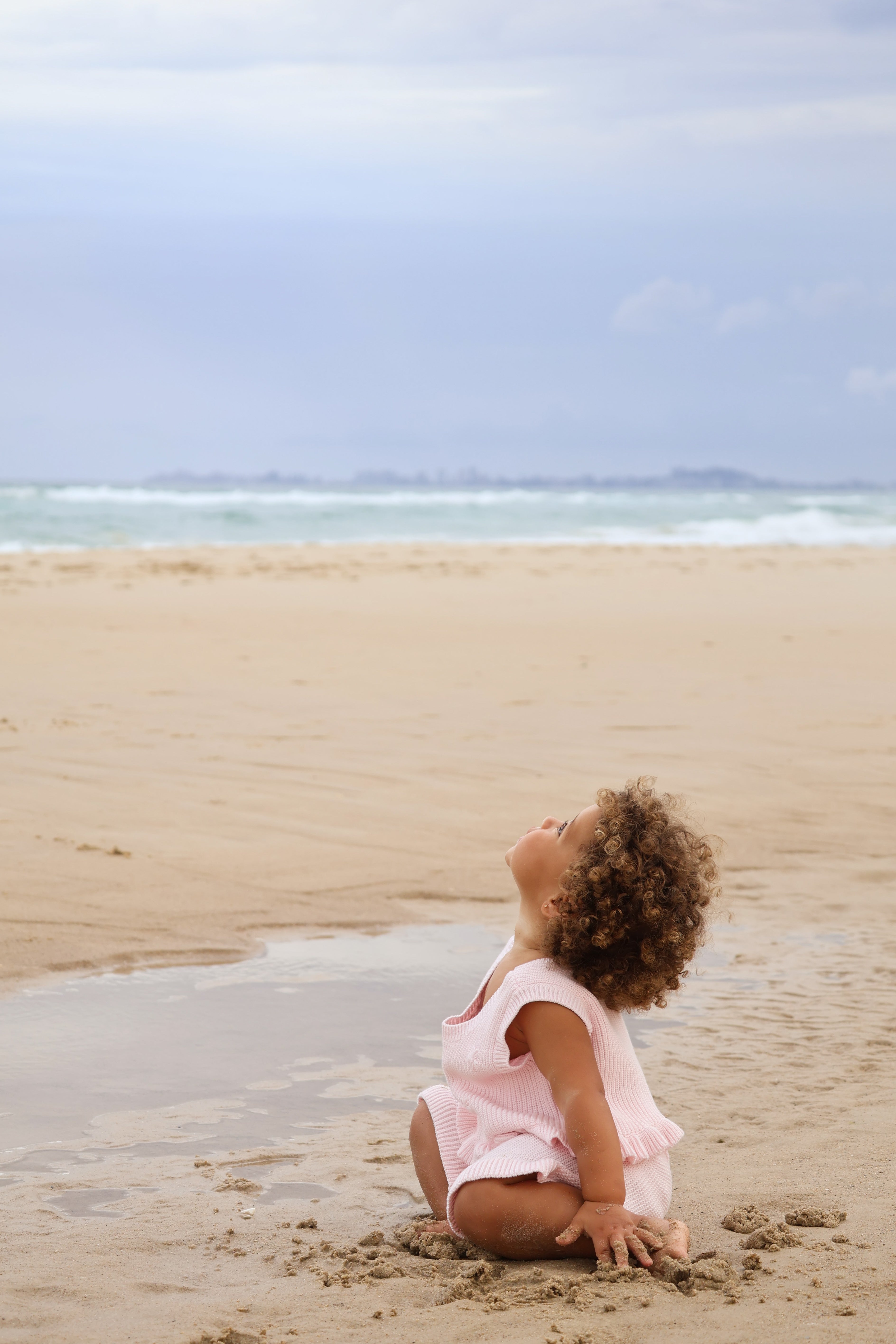 Knit Embroidered Shorts | Pink Sky