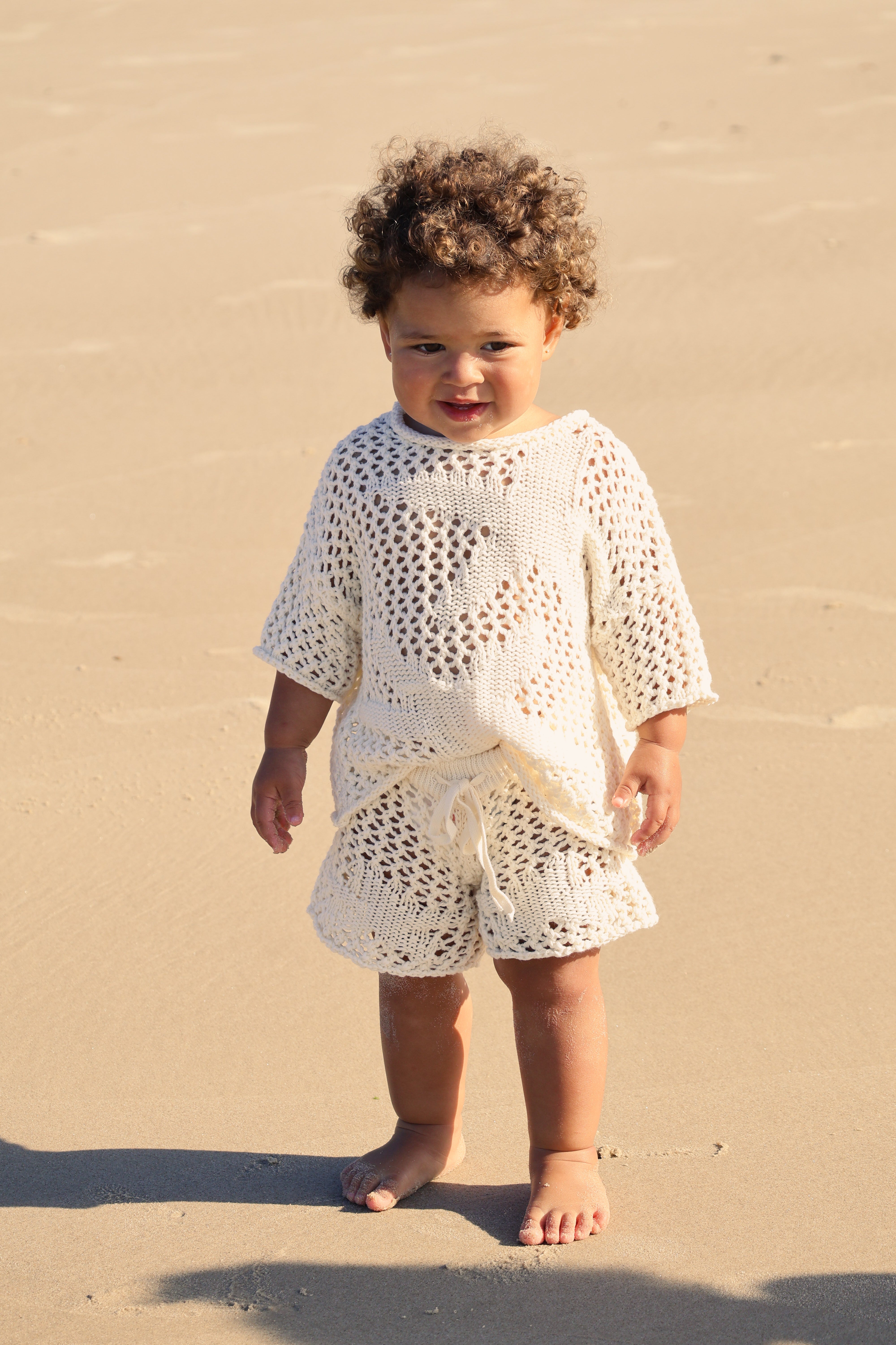 Crochet Sea-Star Tee | Natural