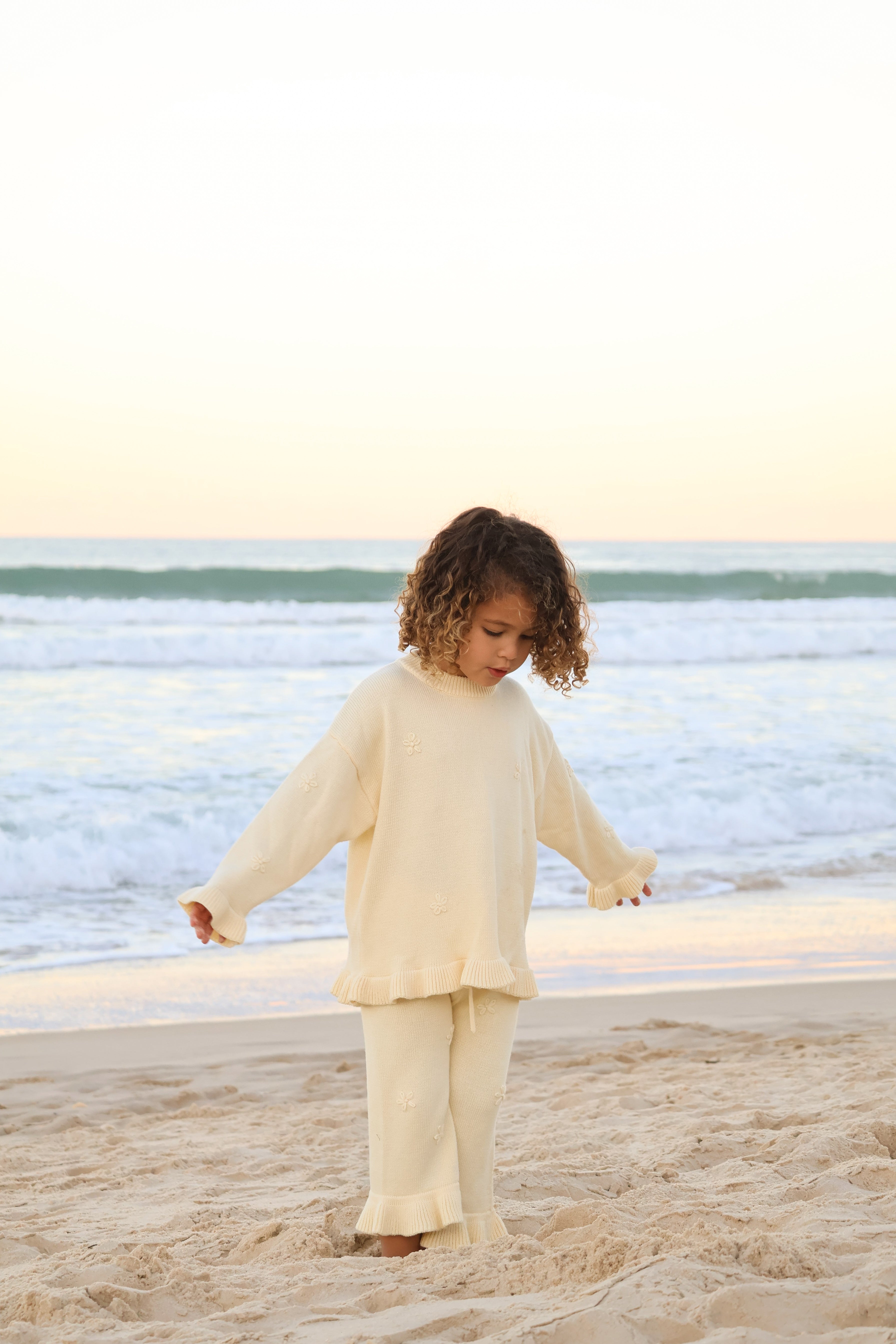 Knit Embroidery Pullover | Citrus