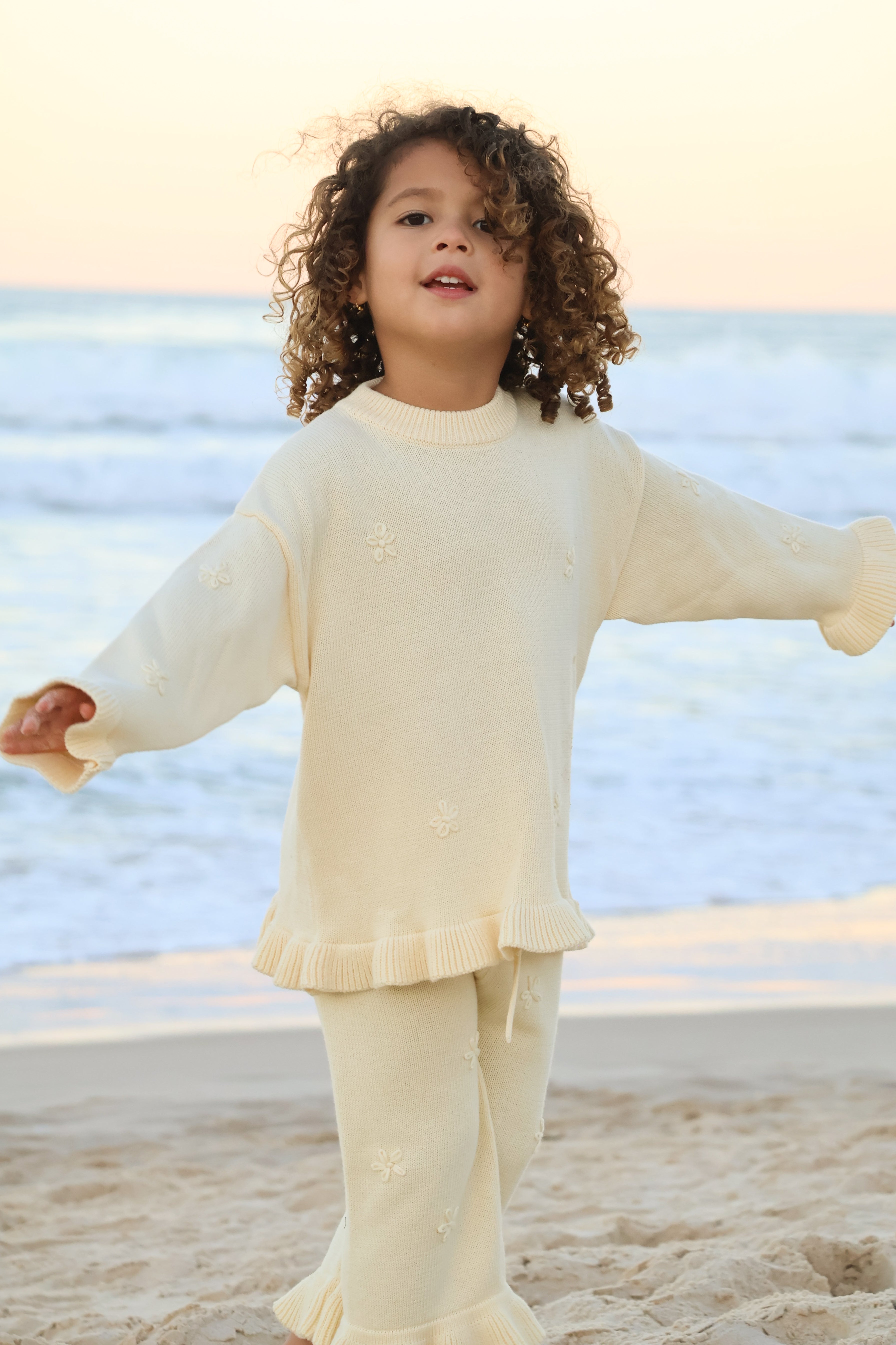 Knit Embroidery Pullover | Citrus